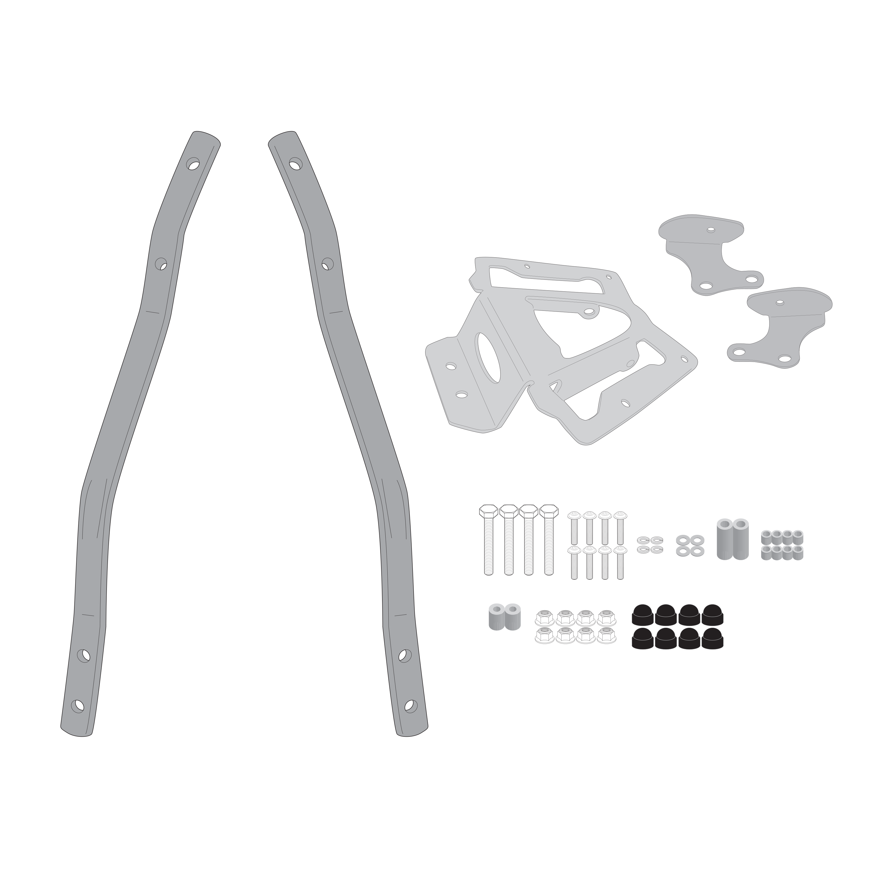 Supporto per valigie centrali GIVI SR6122