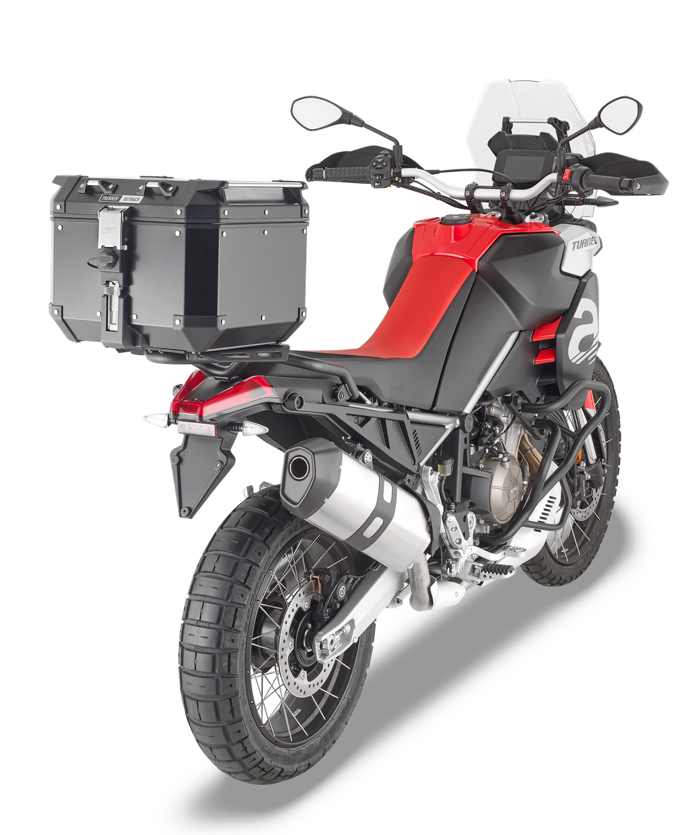 Attacco GIVI SR6710 montato con OBKN42B su Aprilia Tuareg 660 (21)