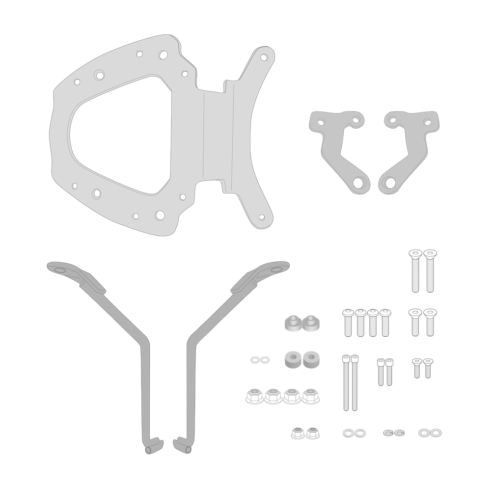 Supporto per valigie centrali GIVI SR7060