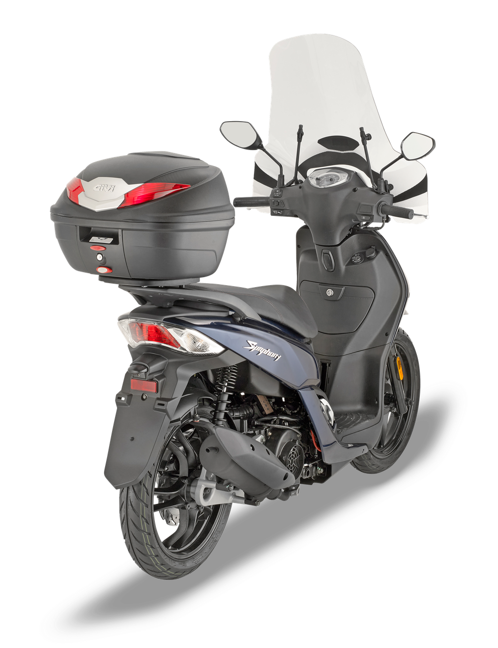 Attacco GIVI SR7061 montato con B360N su Sym Symphony 125 Euro 5 (20)