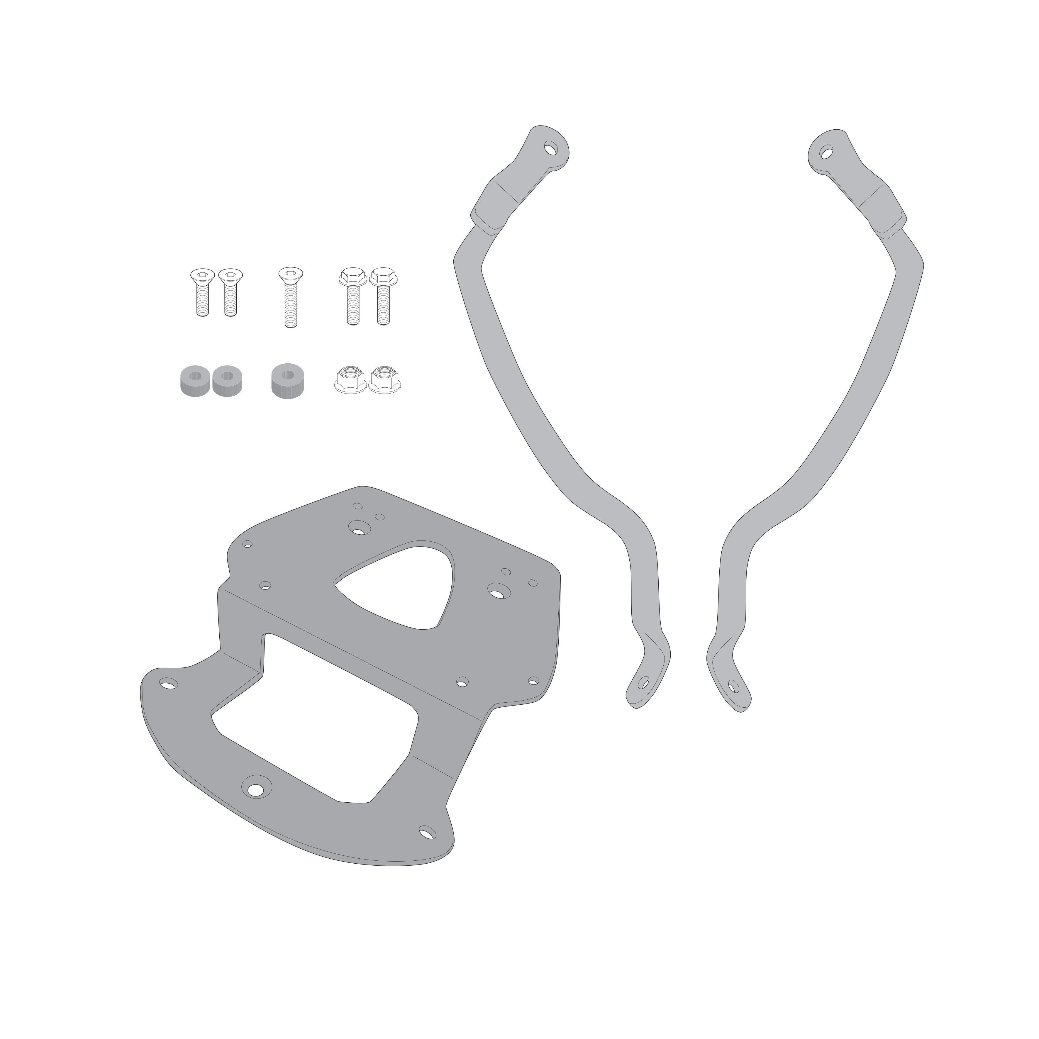 Supporto per valigie centrali GIVI SR7065