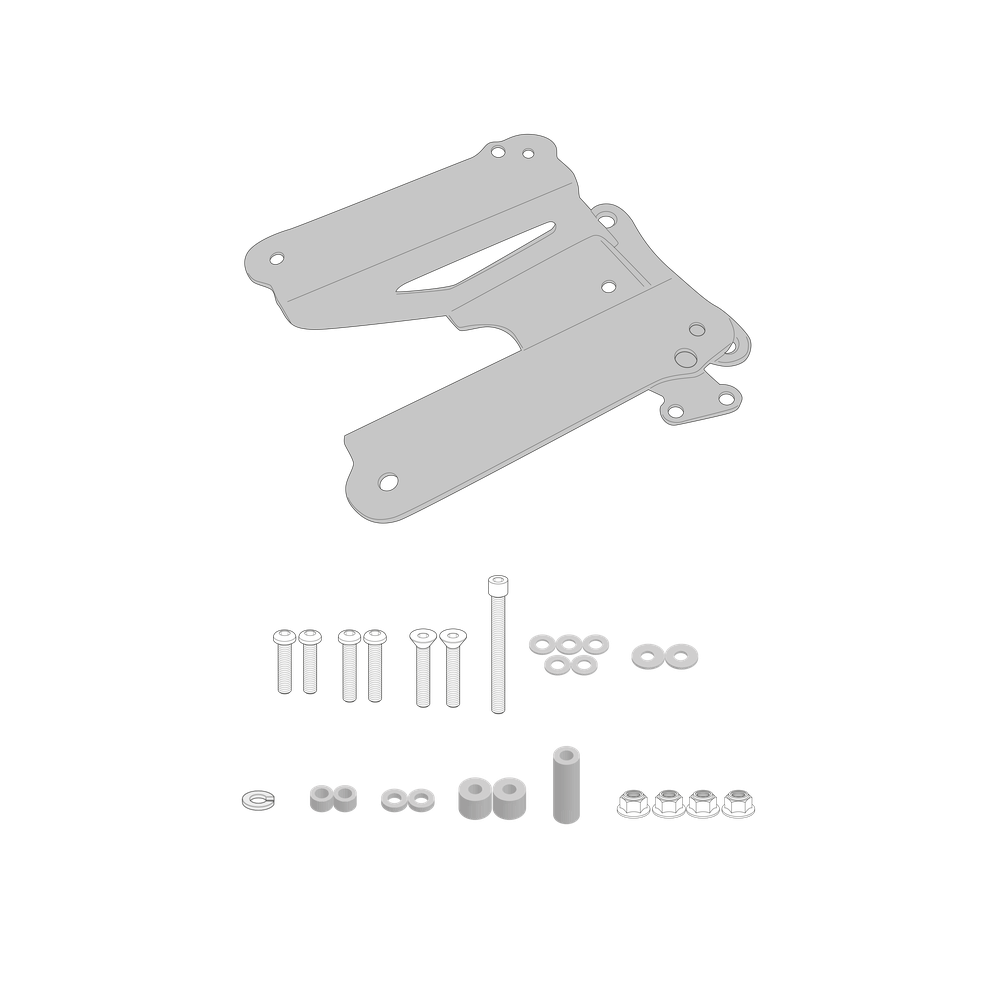 Supporto per valigie centrali GIVI SR7070