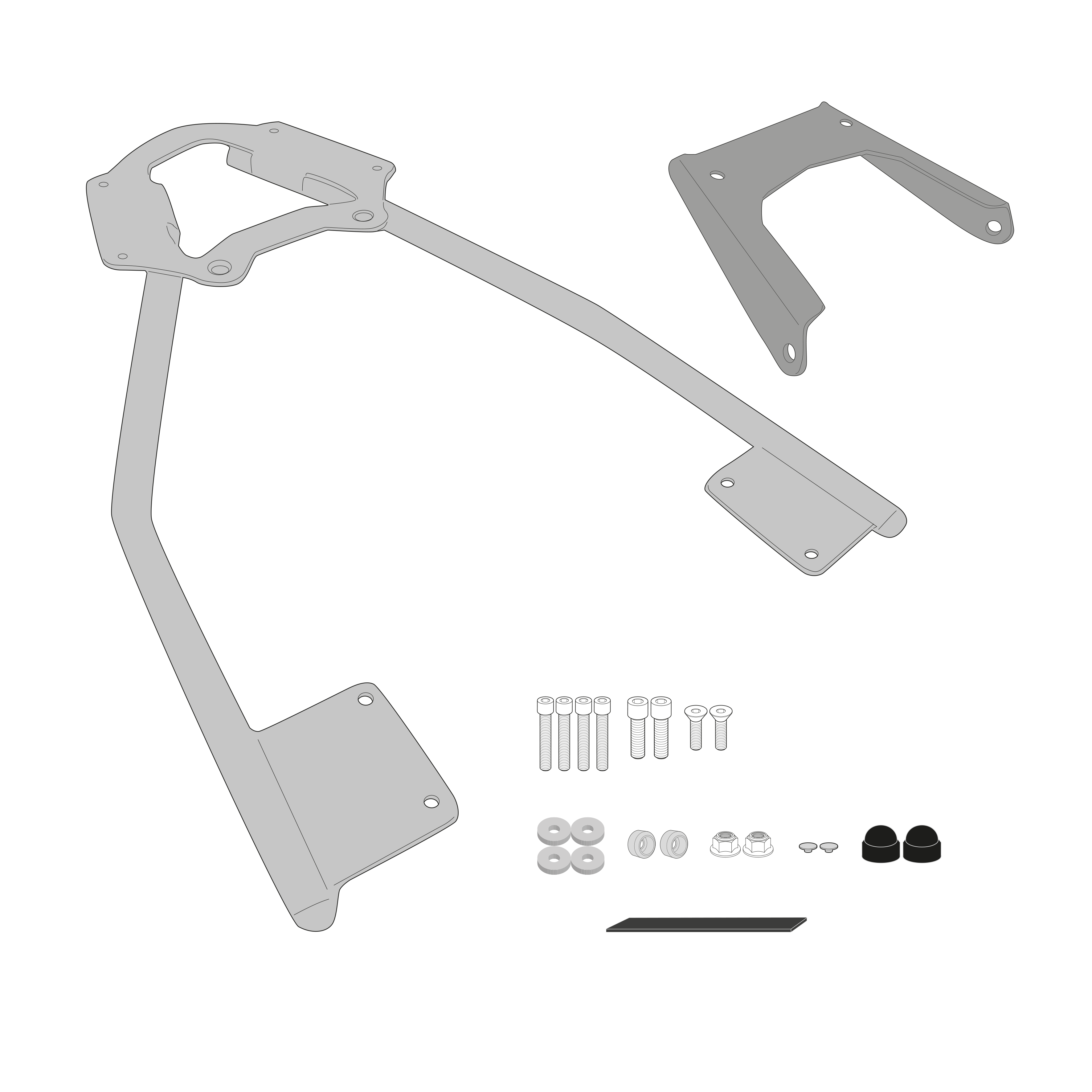 Supporto per valigie centrali GIVI SR8102