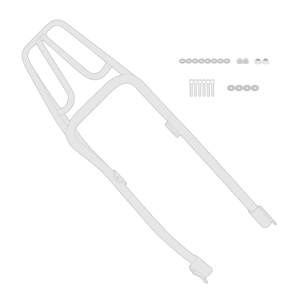Supporto per valigie centrali GIVI SR8201