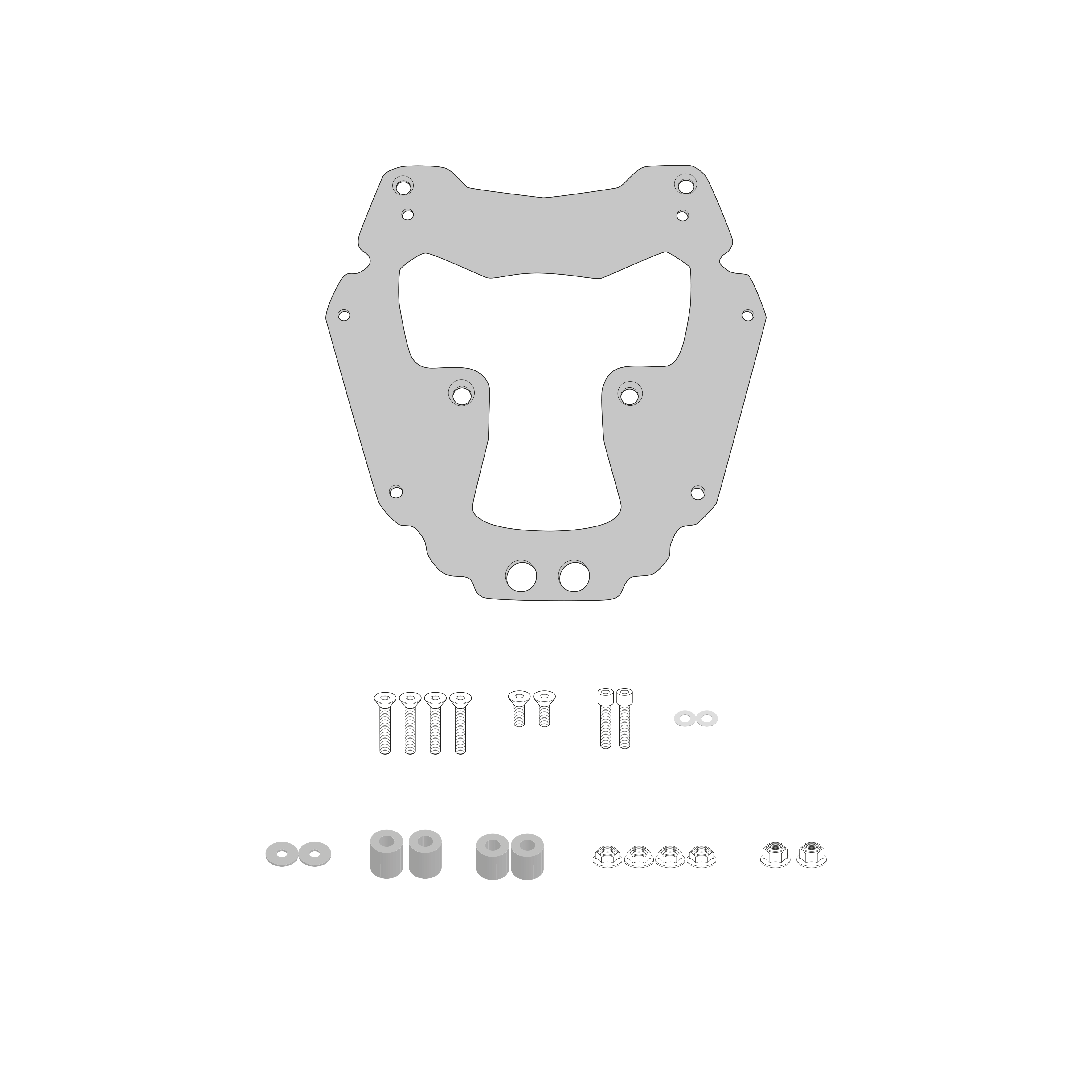 Supporto per valigie centrali GIVI SR8203