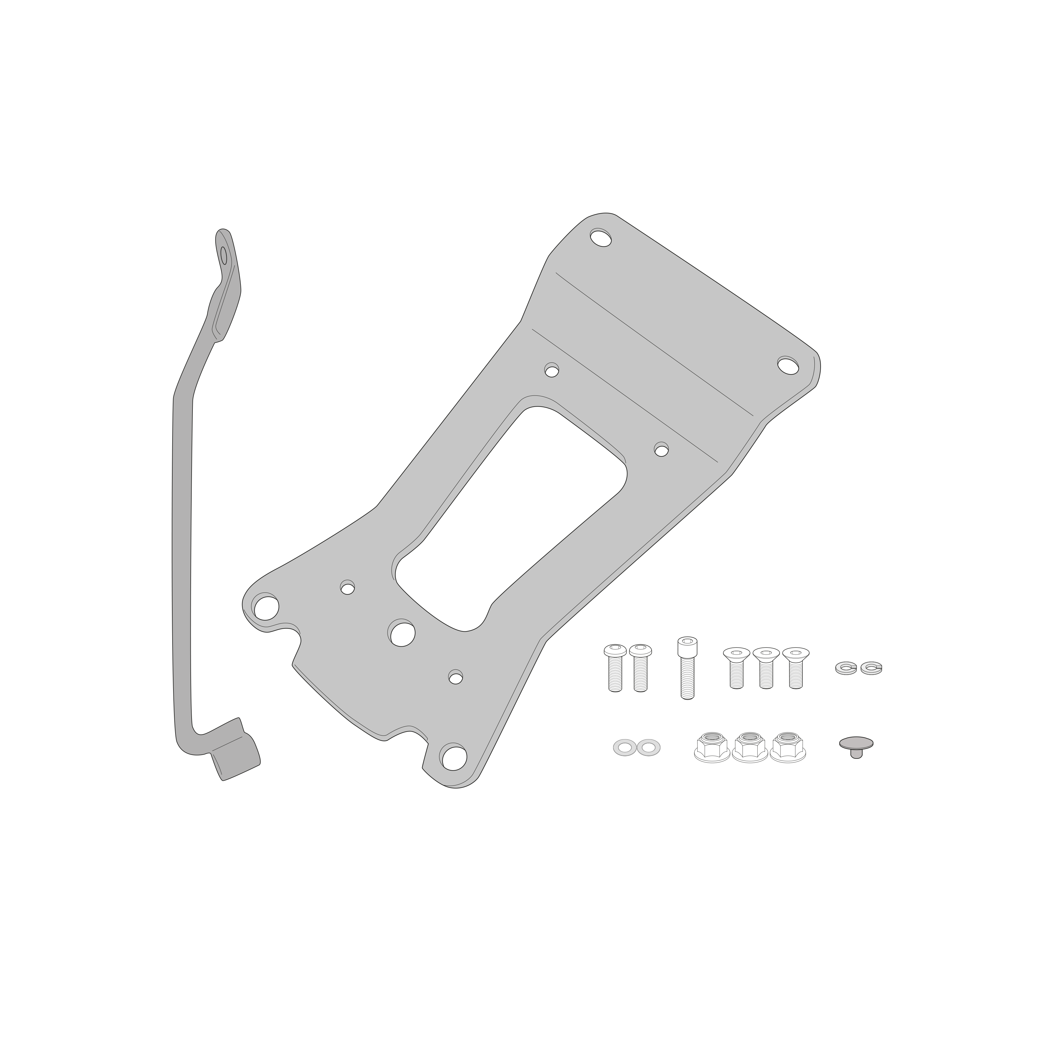 Supporto per valigie centrali GIVI SR8831