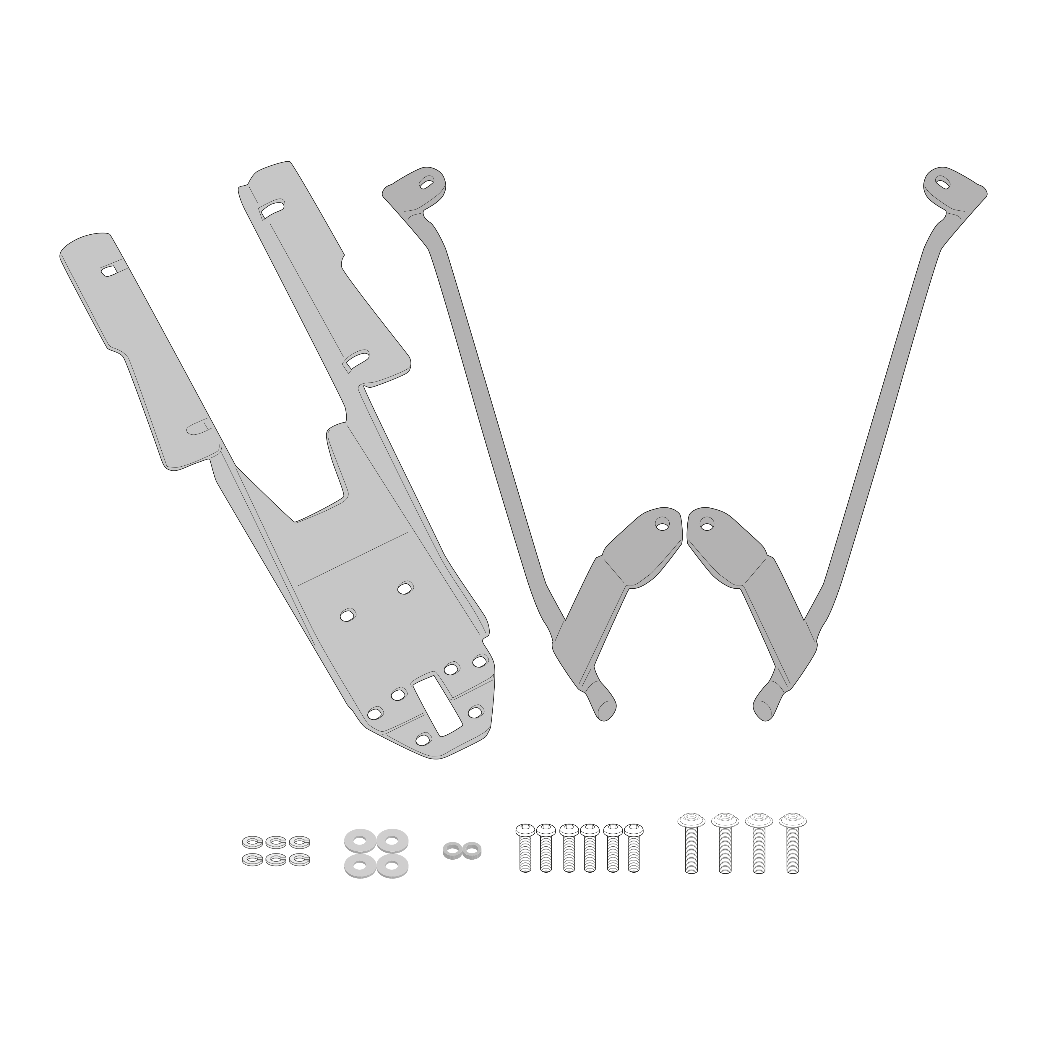 Supporto per valigie centrali GIVI SR8962