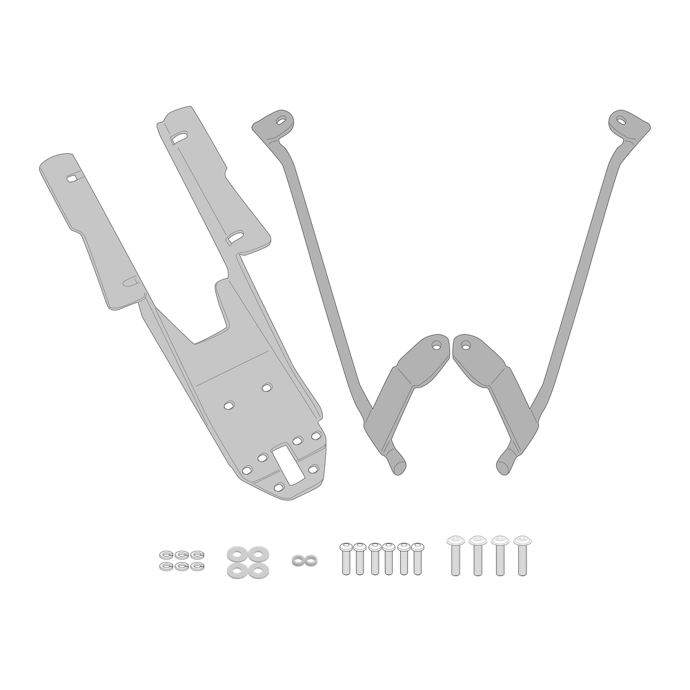 Supporto per valigie centrali GIVI SR8962