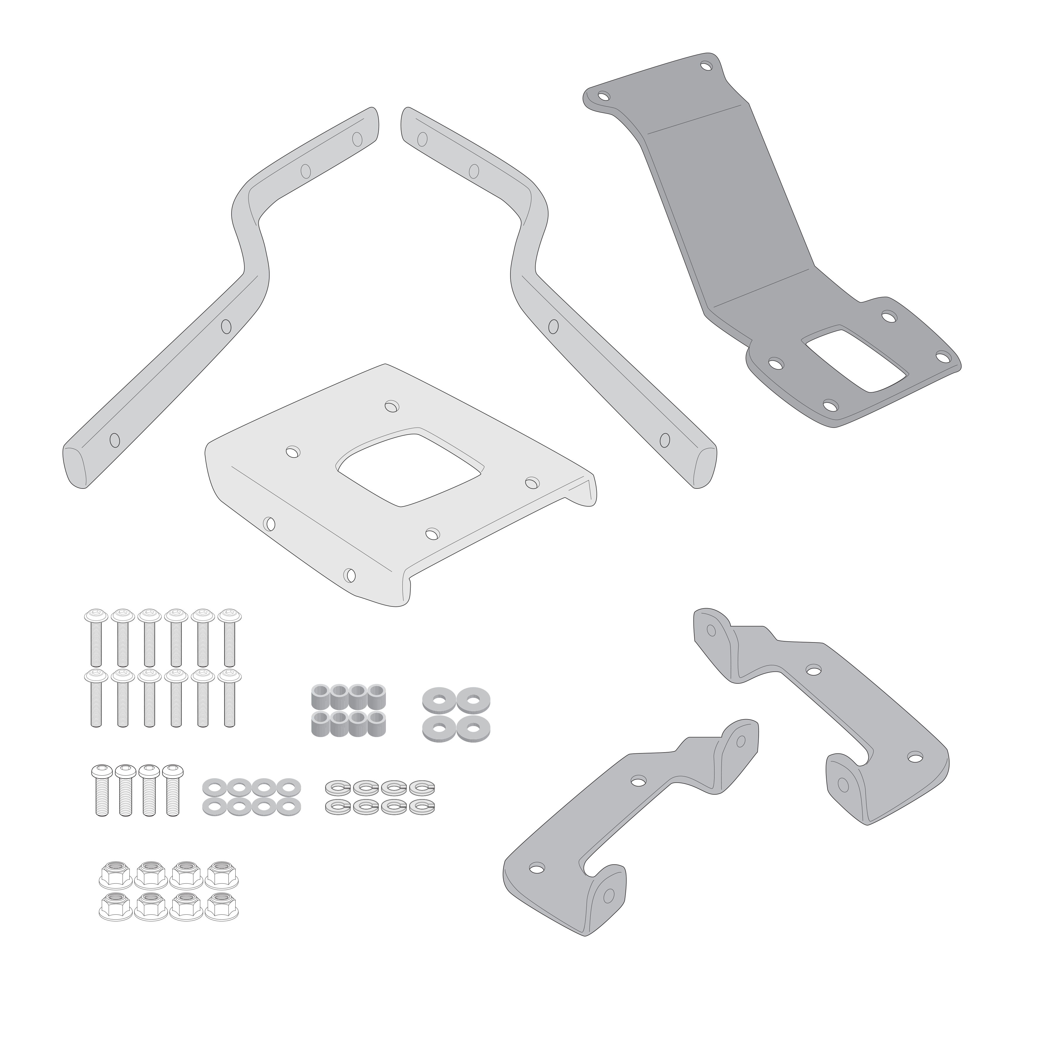 Supporto per valigie centrali GIVI SR8965