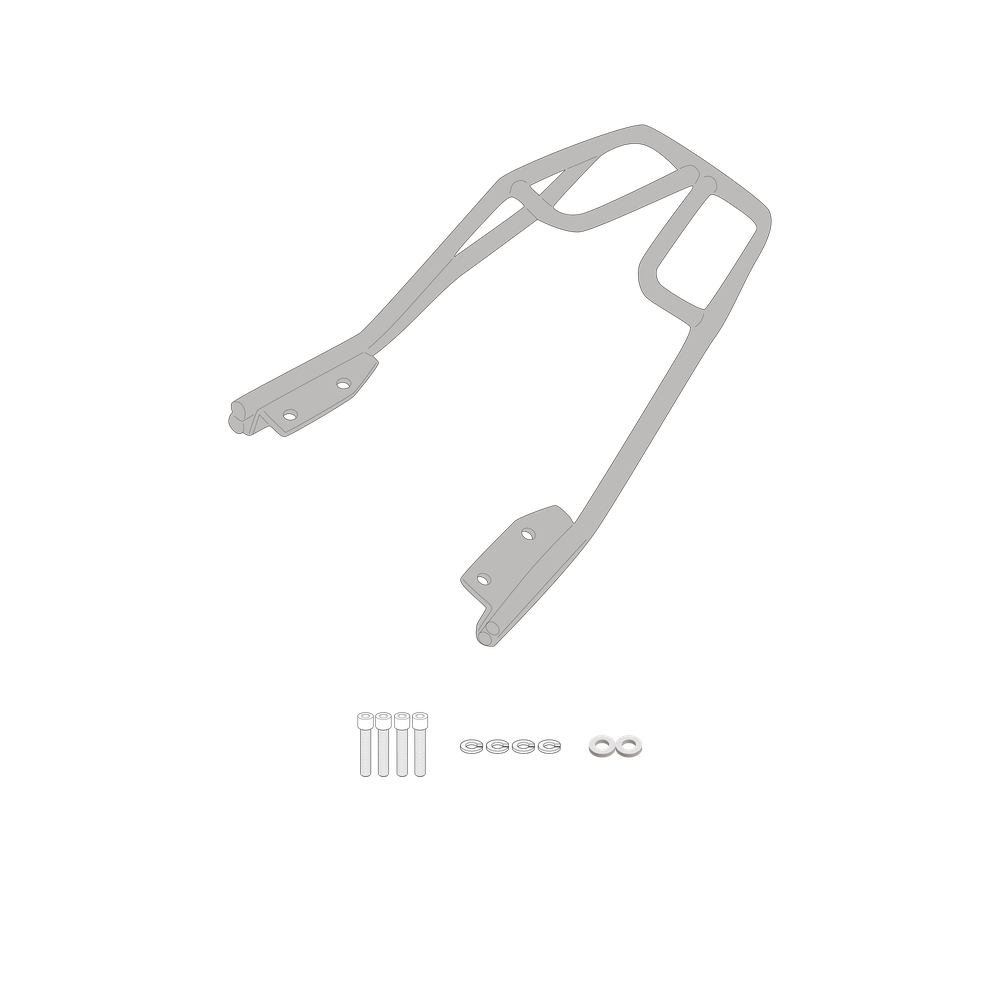 Supporto per valigie centrali GIVI SR9051