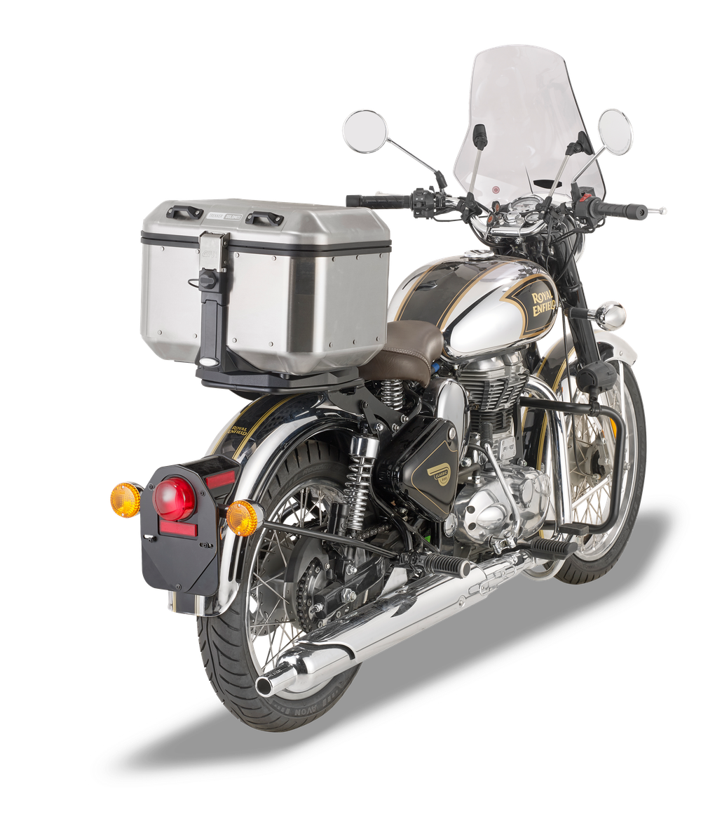 Attacco GIVI SR9052B montato con DLM46 su Royal Enfield Classic 500 (19)