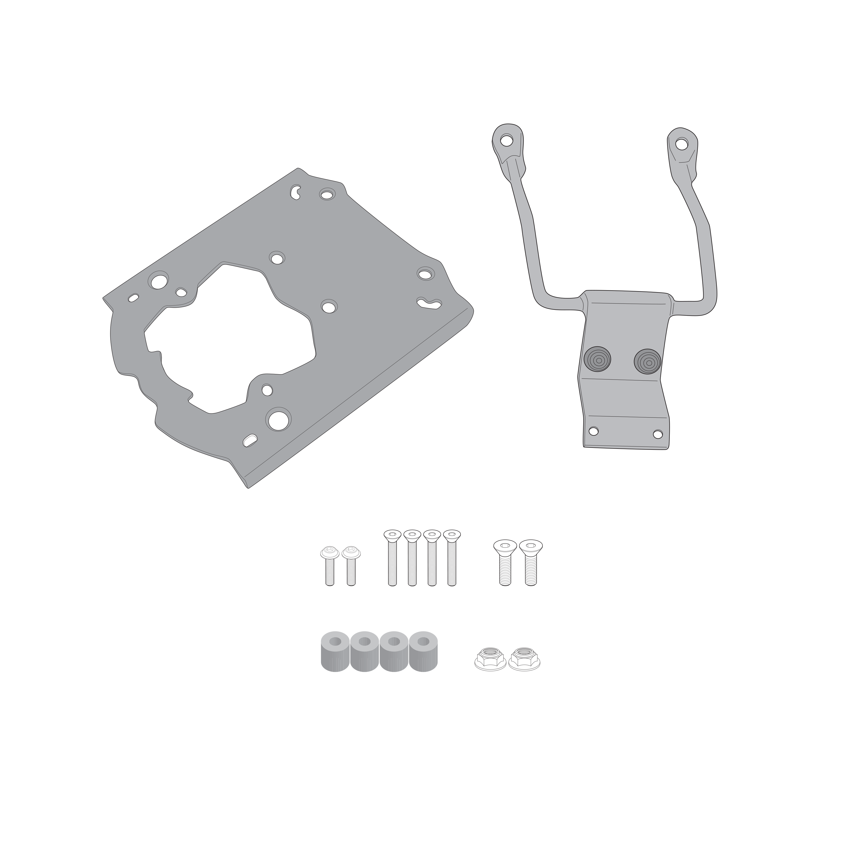 Supporto per valigie centrali GIVI SR9054