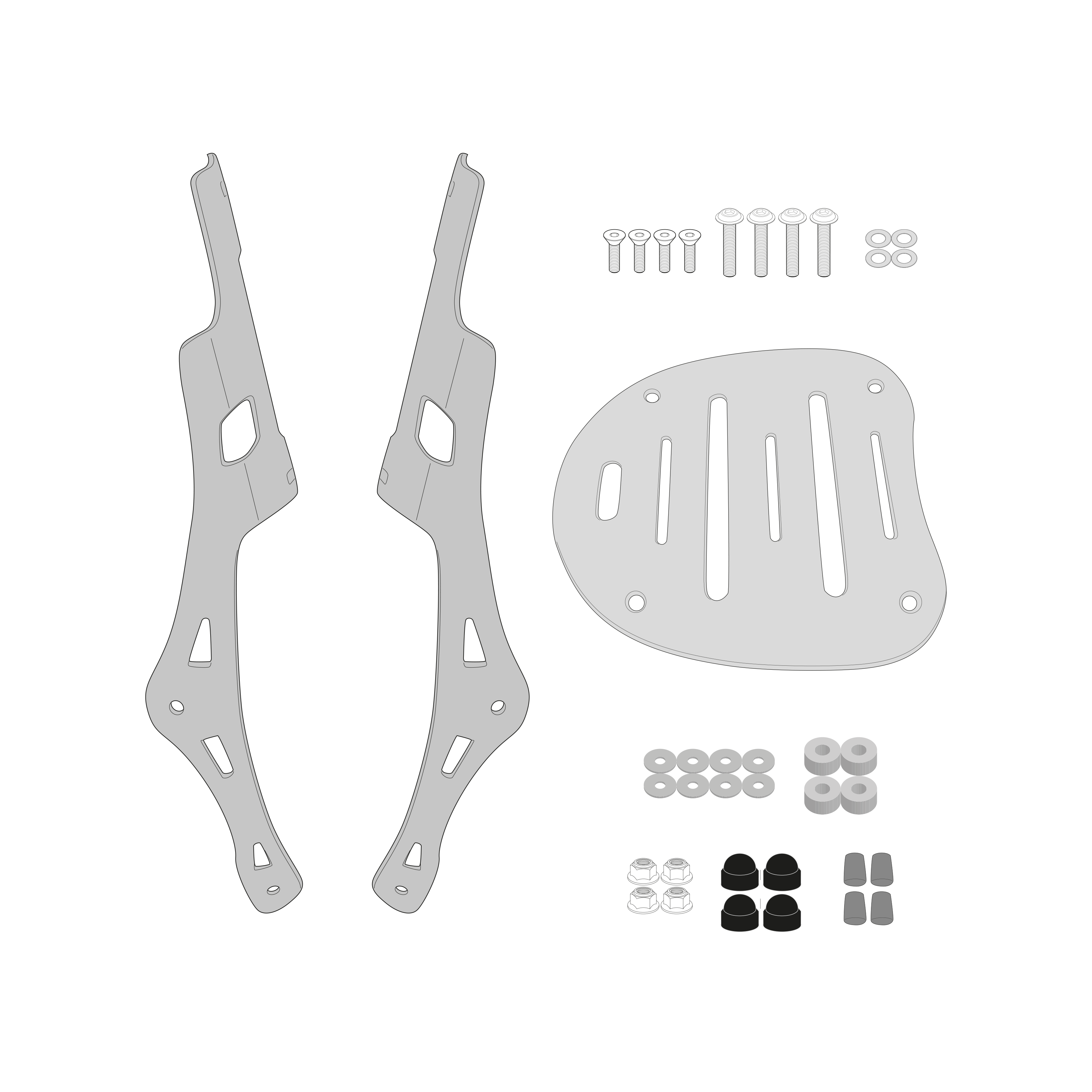 Supporto per valigie centrali GIVI SR9058