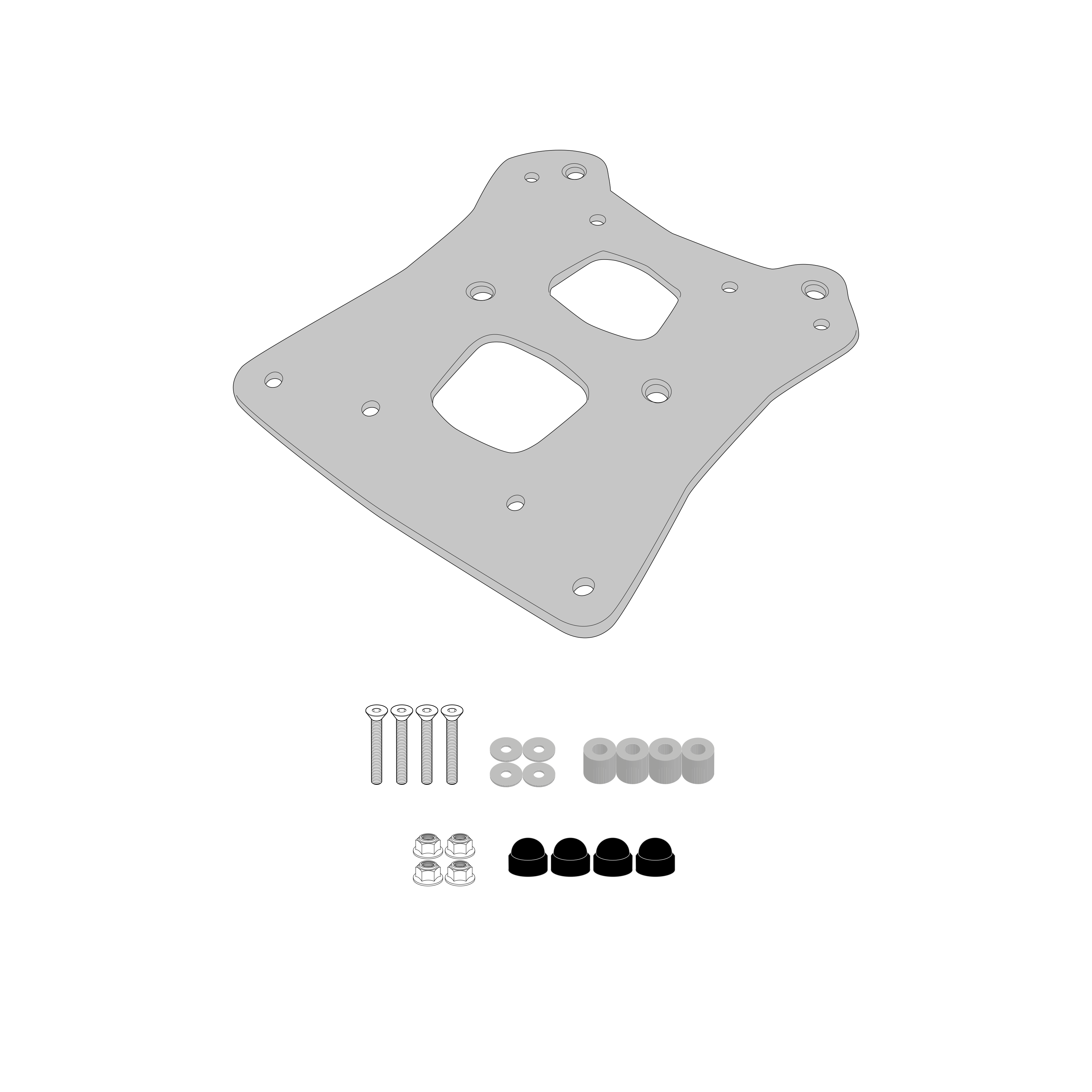 Supporto per valigie centrali GIVI SR9059