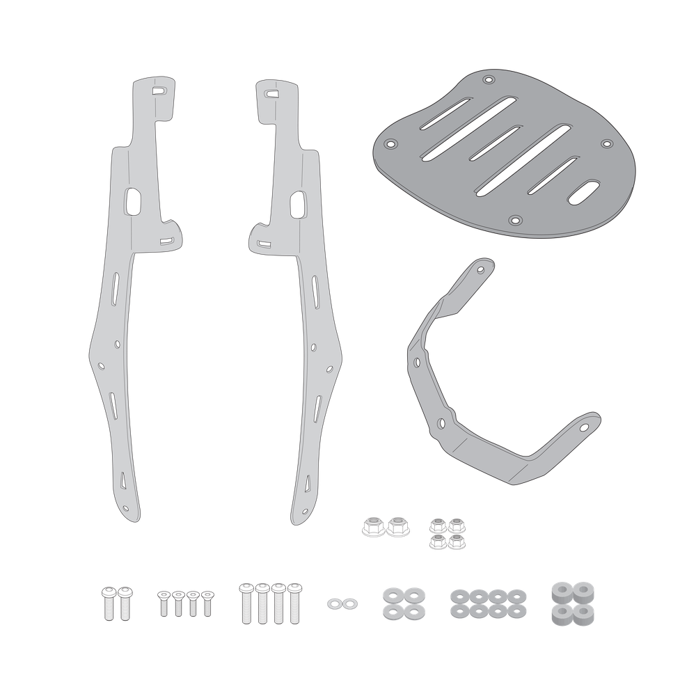 Supporto per valigie centrali GIVI SR9060