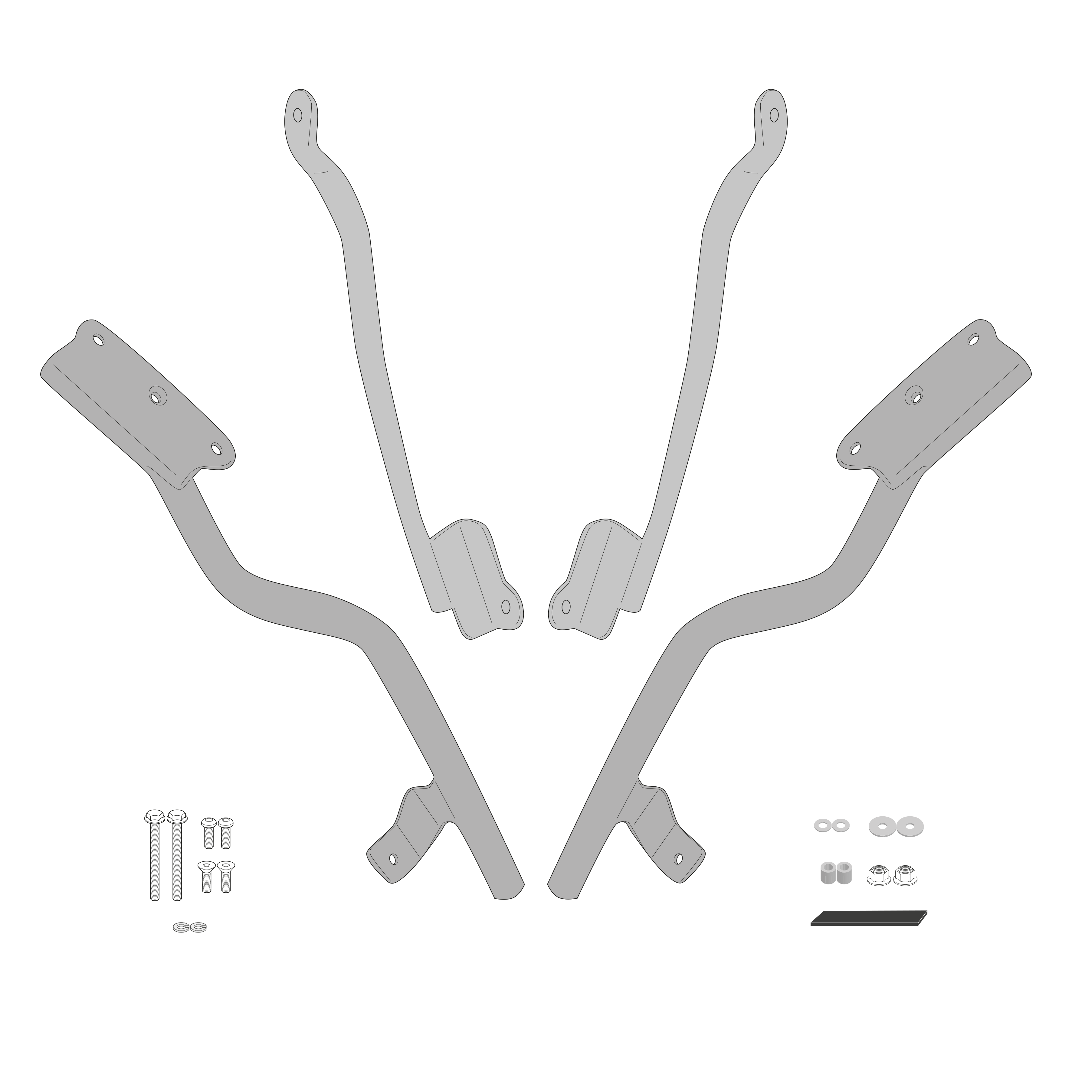 Supporto per valigie centrali GIVI SR9221