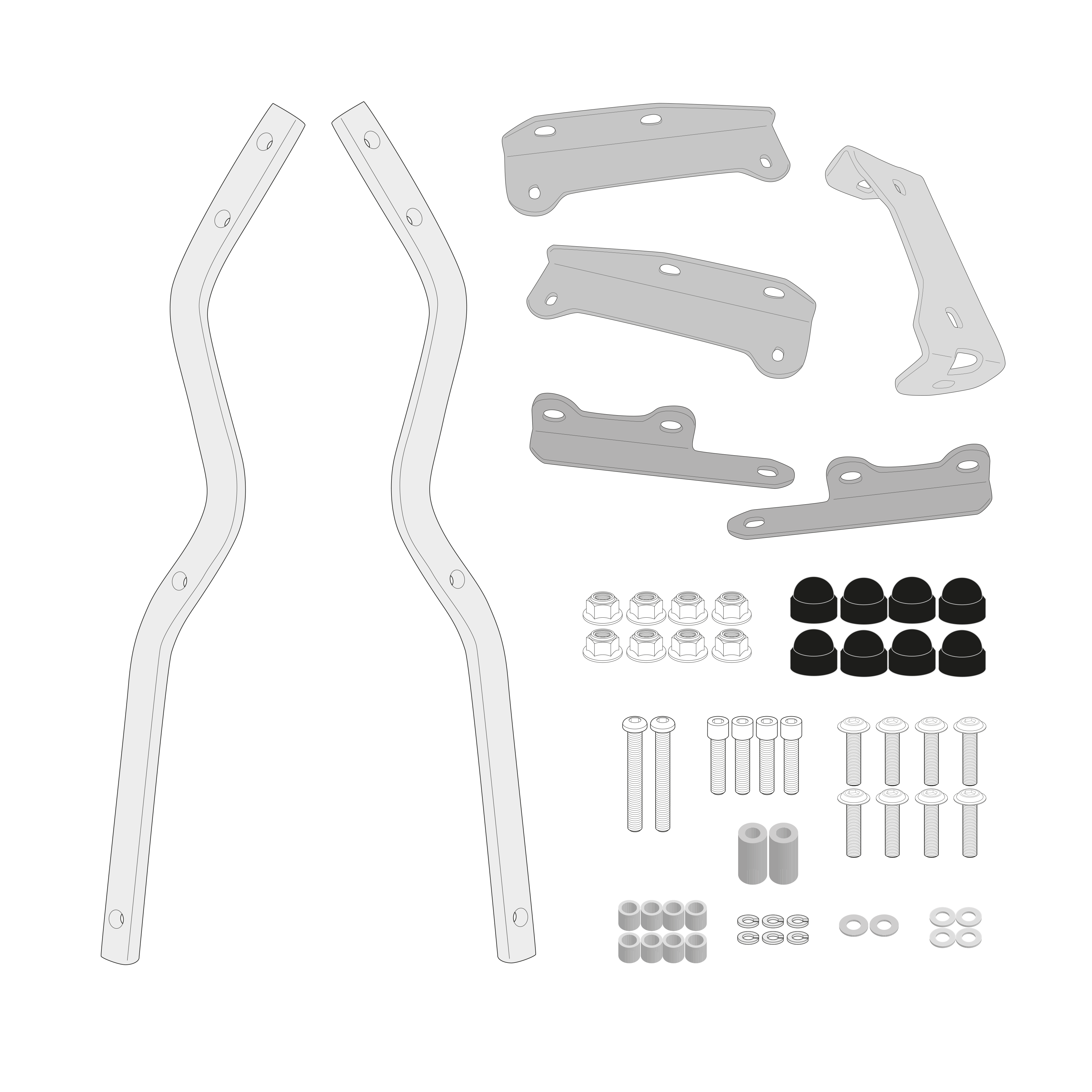 Supporto per valigie centrali GIVI SR9224