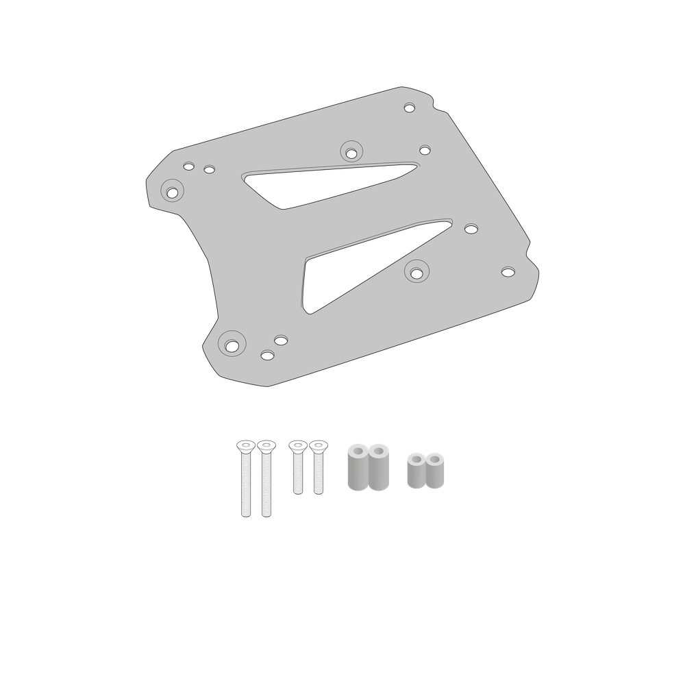 Supporto per valigie centrali GIVI SR9226