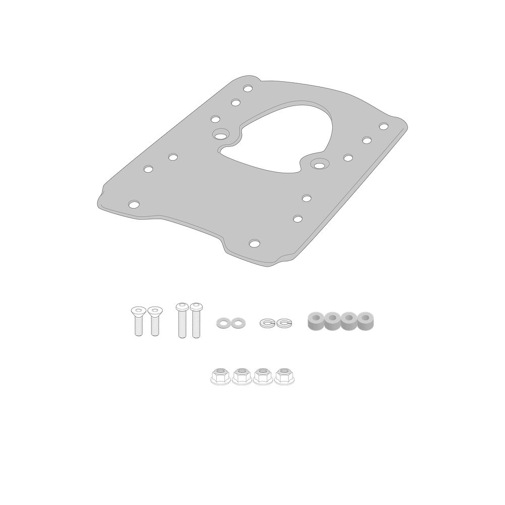 Supporto per valigie centrali GIVI SR9228