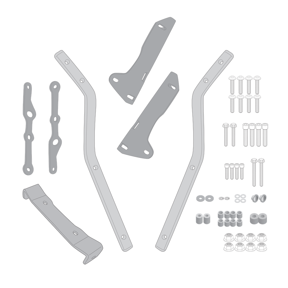 Supporto per valigie centrali GIVI SR9250