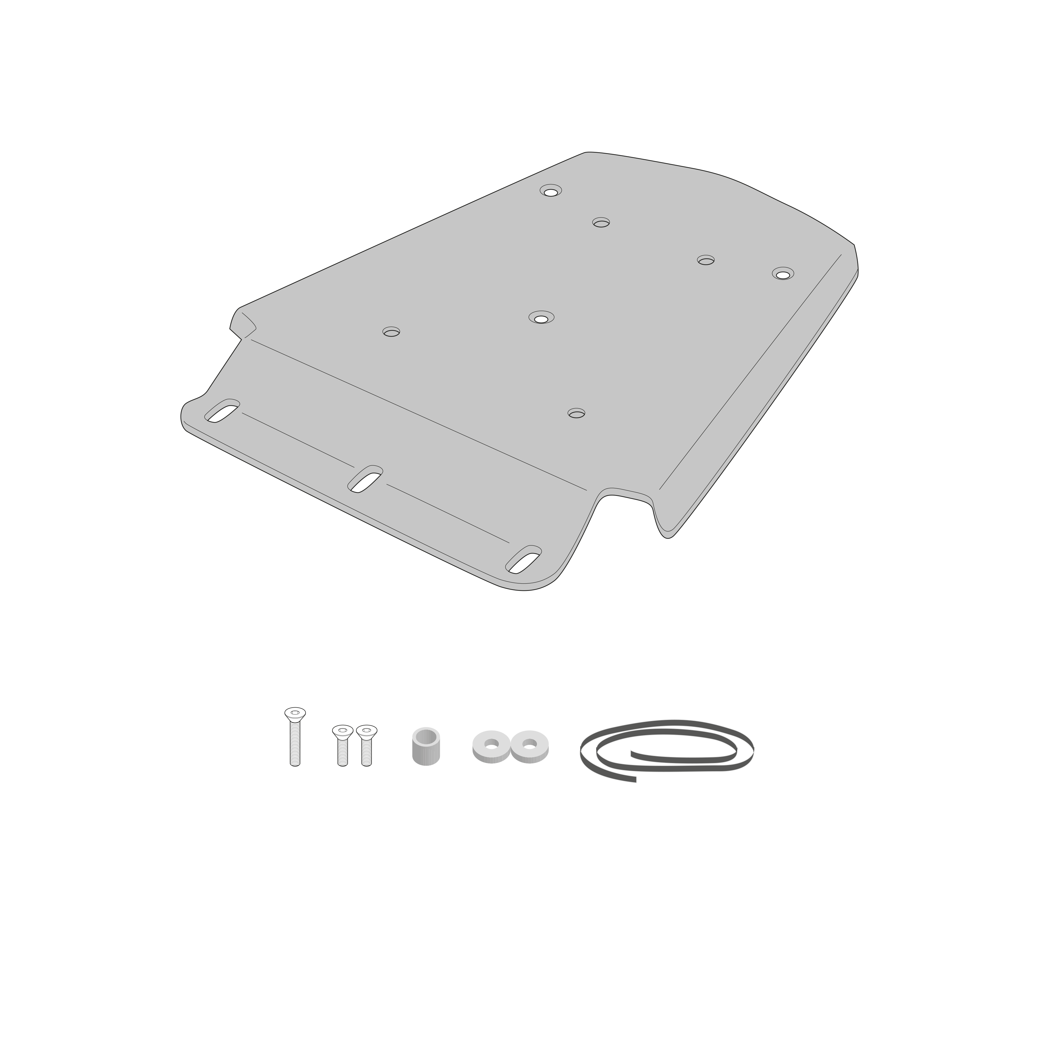 Supporto per valigie centrali GIVI SR9257
