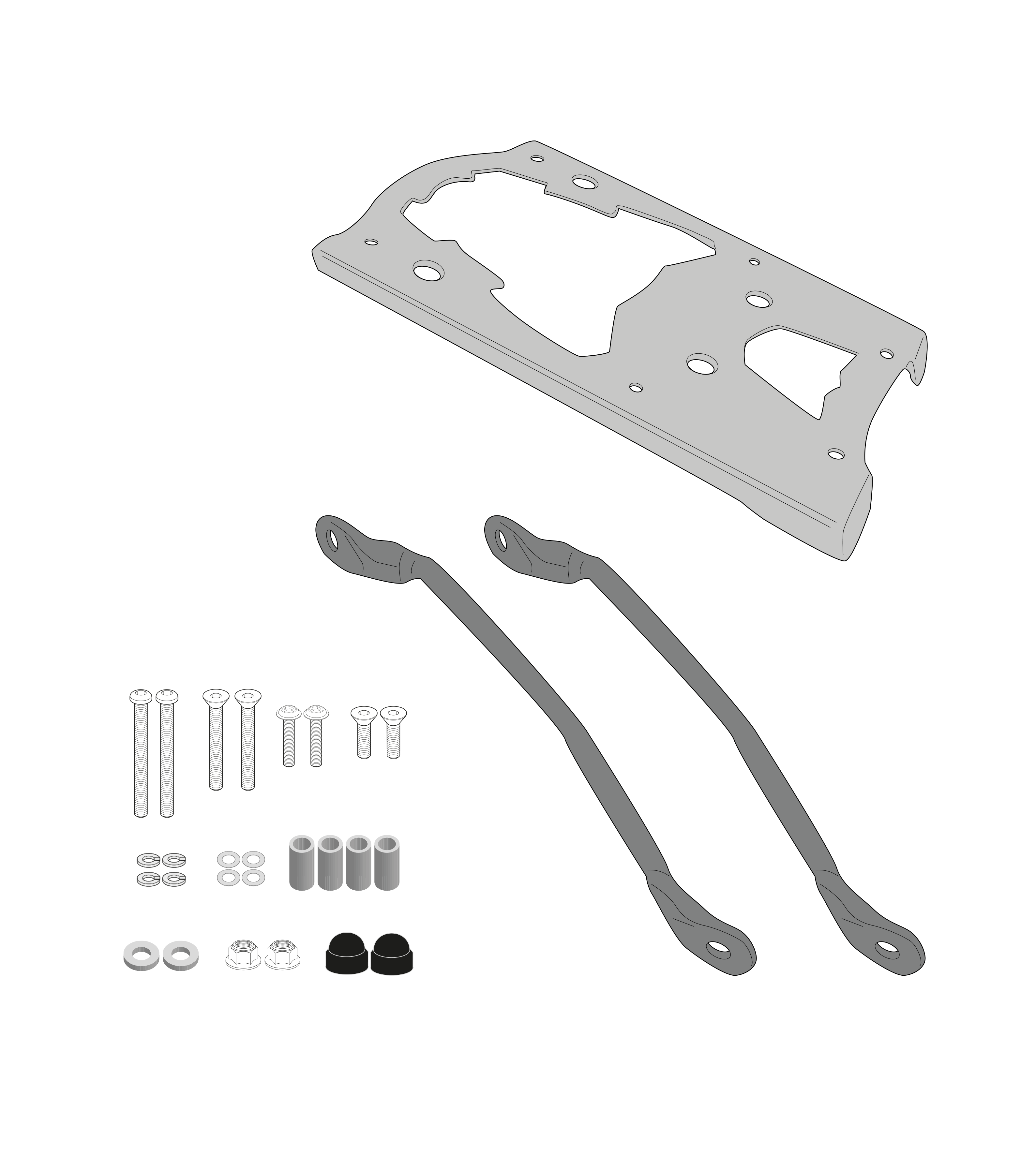 Supporto per valigie centrali GIVI SR9350