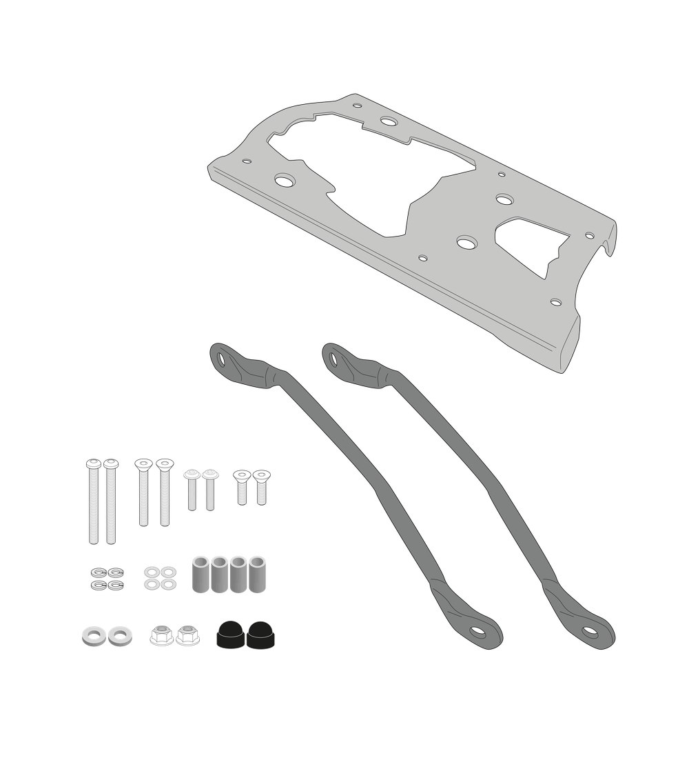 Supporto per valigie centrali GIVI SR9350