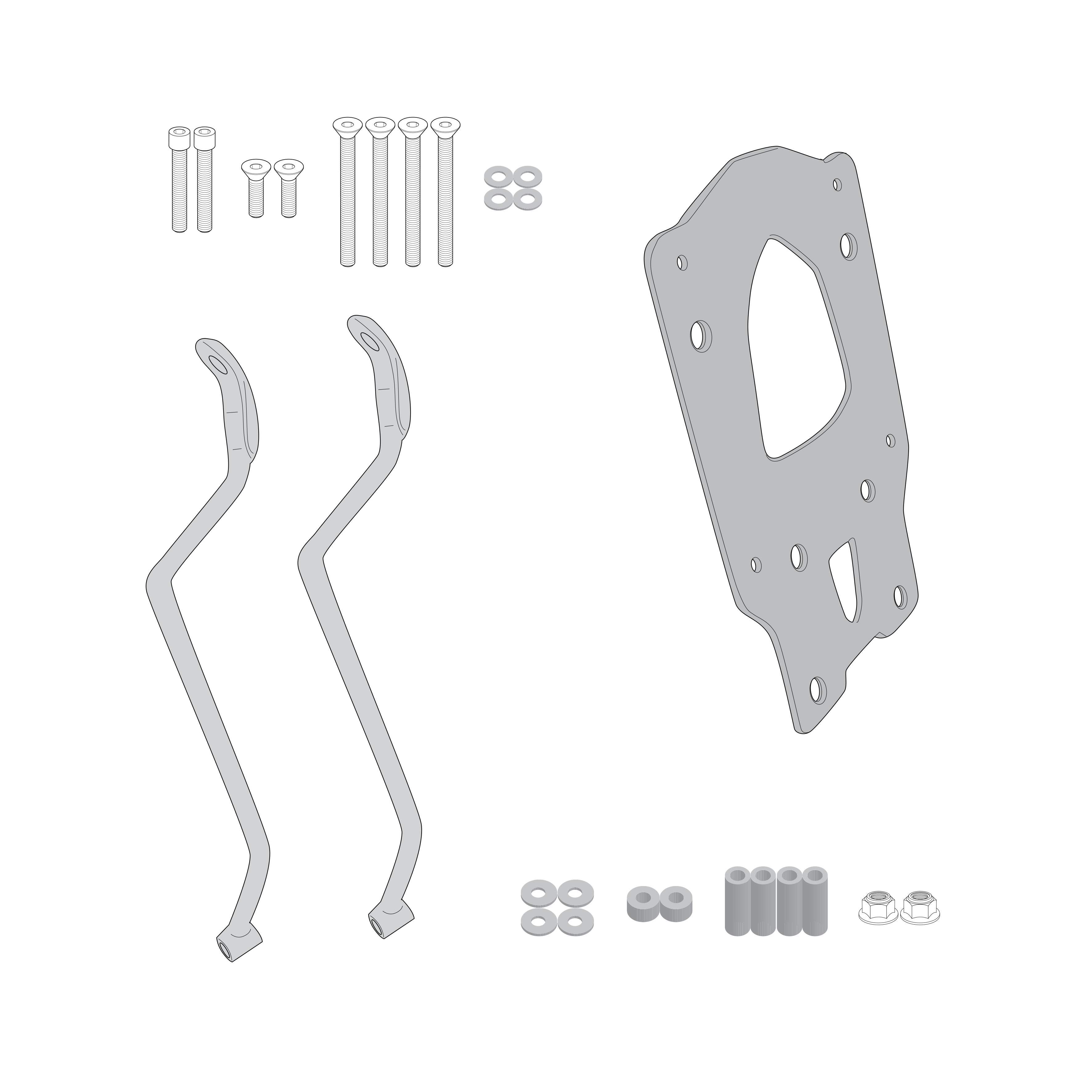 Supporto per valigie centrali GIVI SR9352