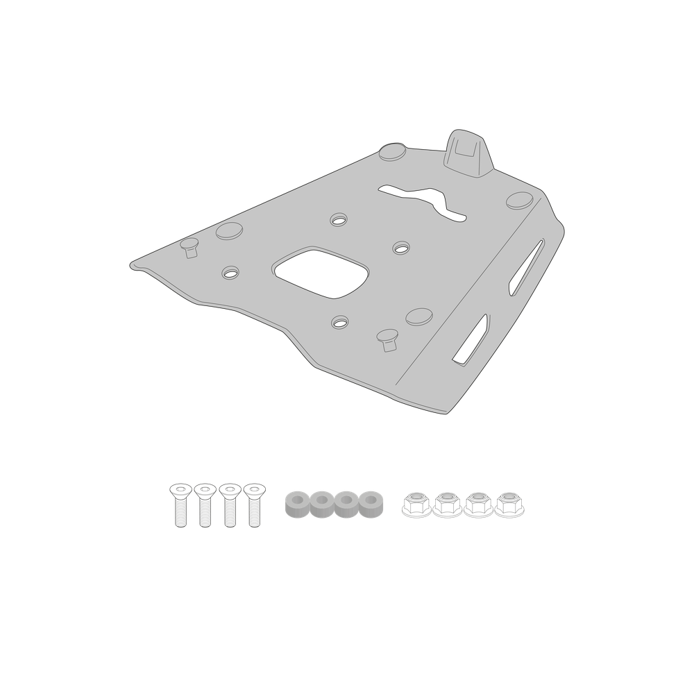 Supporto per valigie centrali GIVI SRA8208