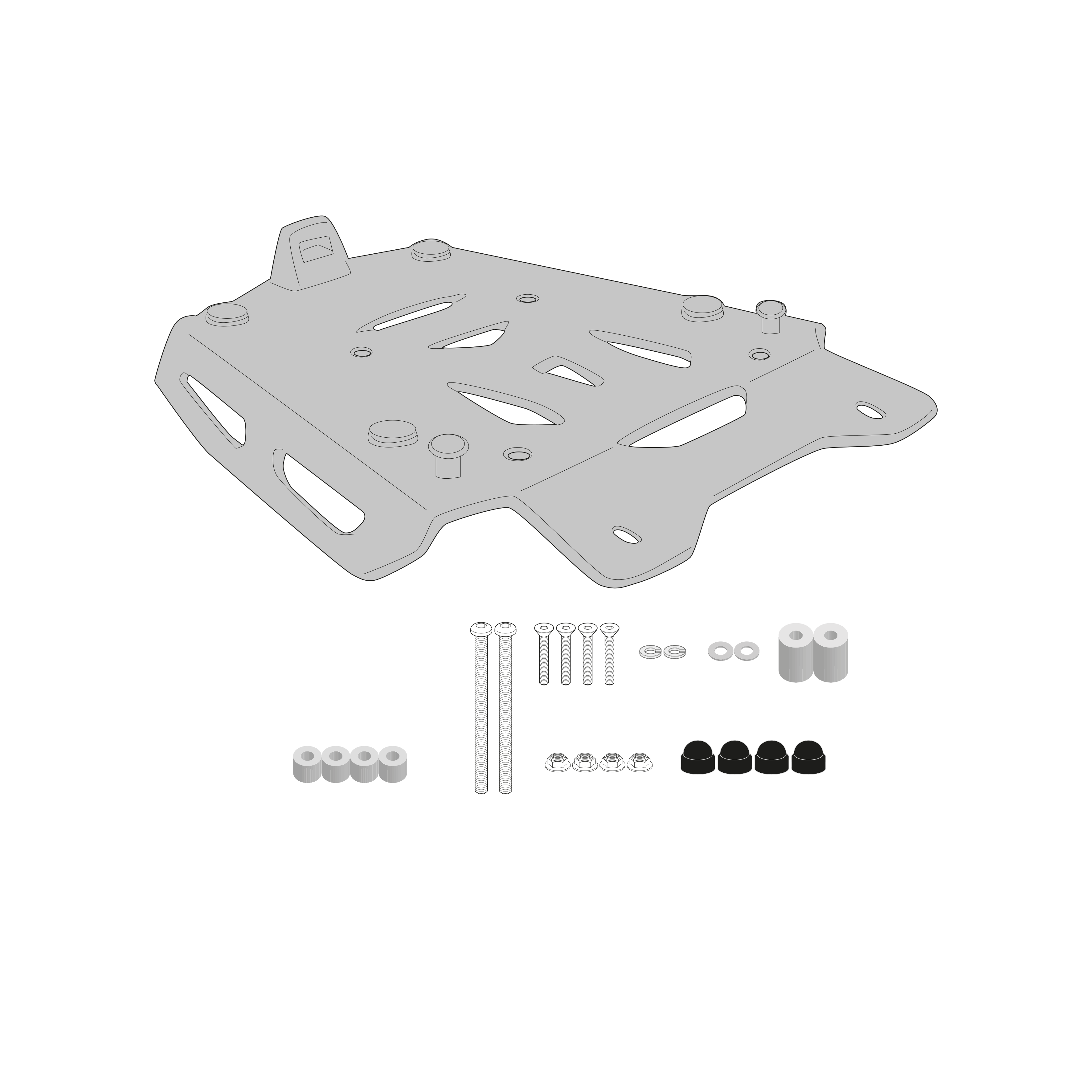 Supporto per valigie centrali GIVI SRA9260