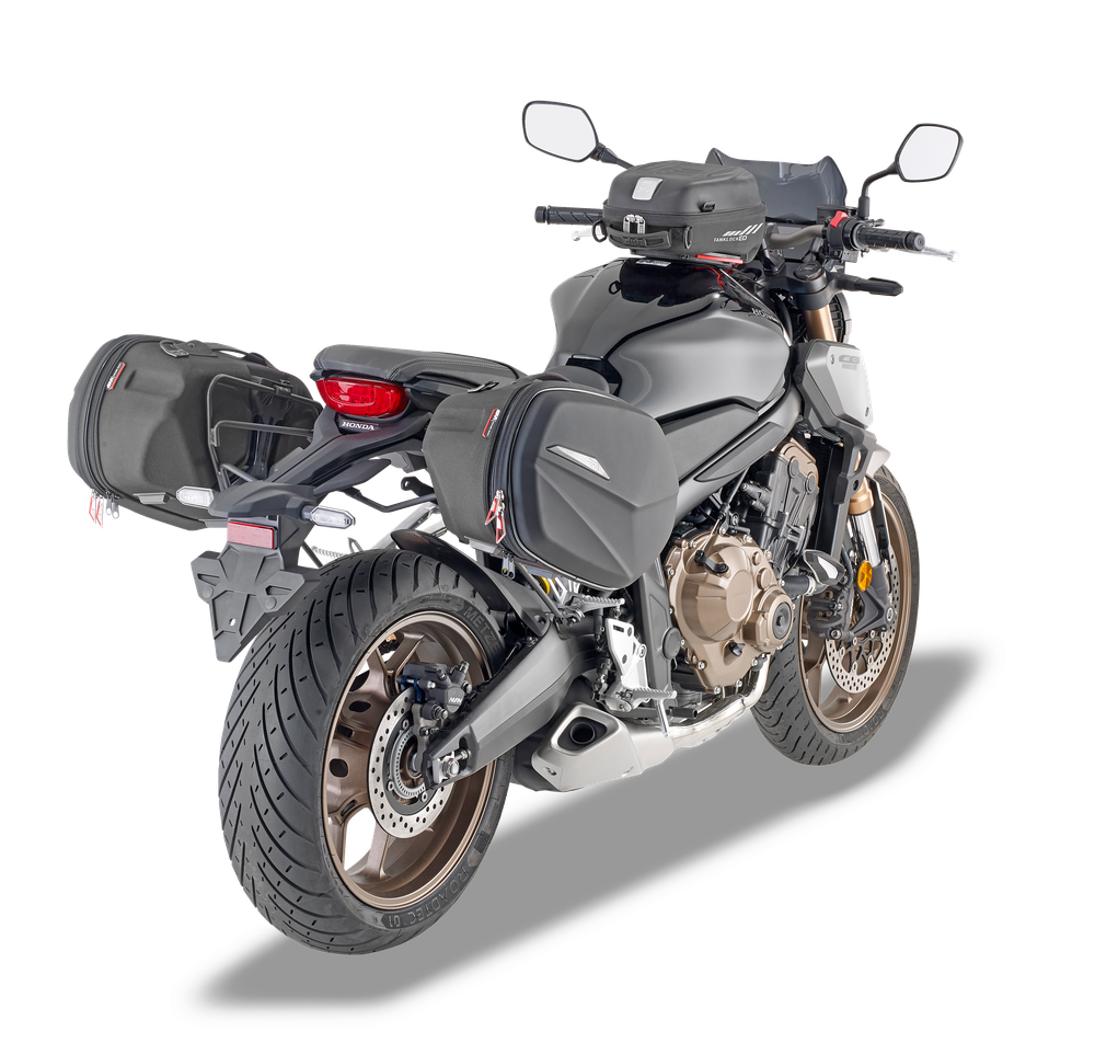 Borsa laterale side-bags mounted-on givi GIVI ST609+ montato su Honda CB 650 R (19)