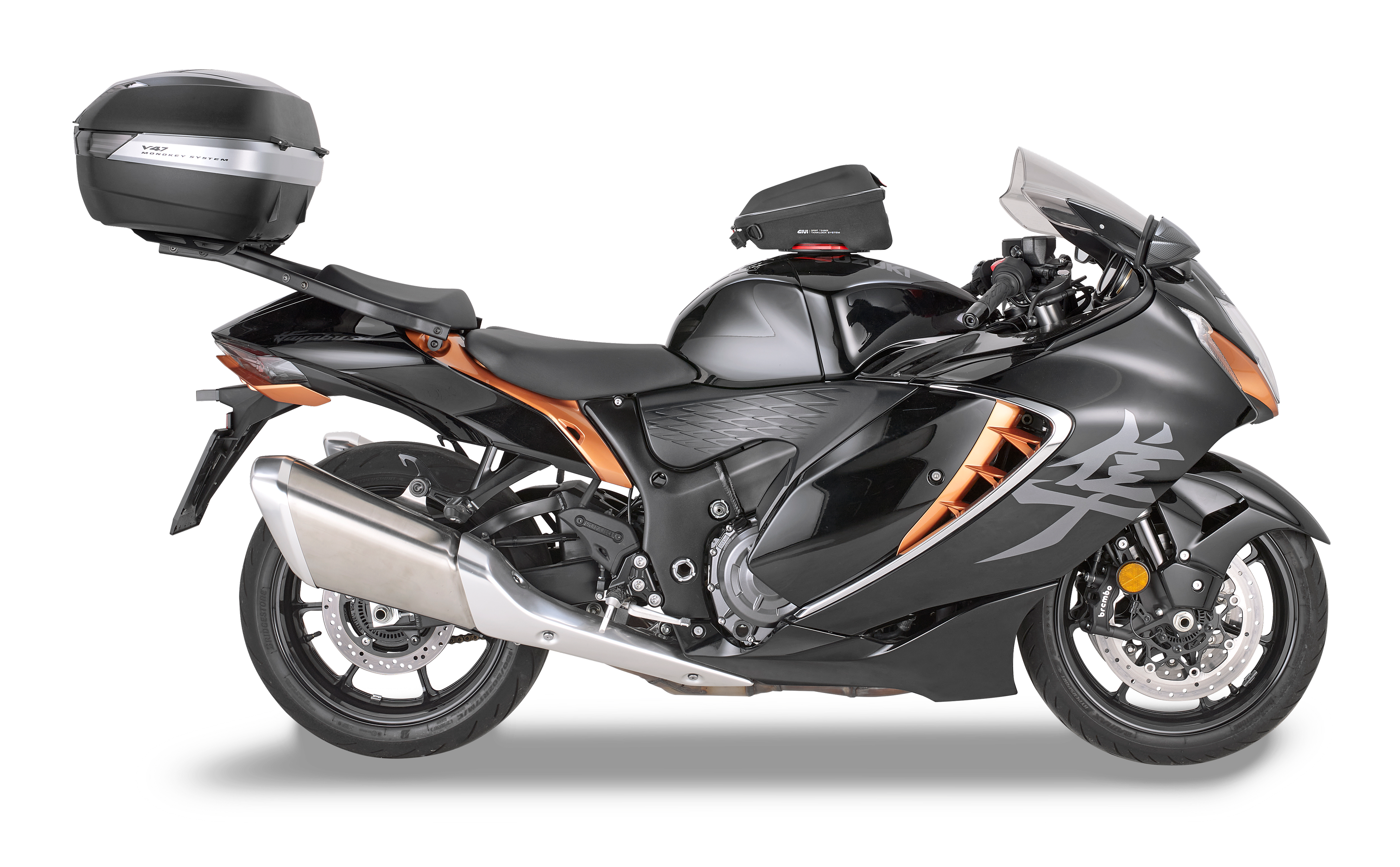 Allestimento GIVI su Suzuki 1300 Hayabusa (21) lato