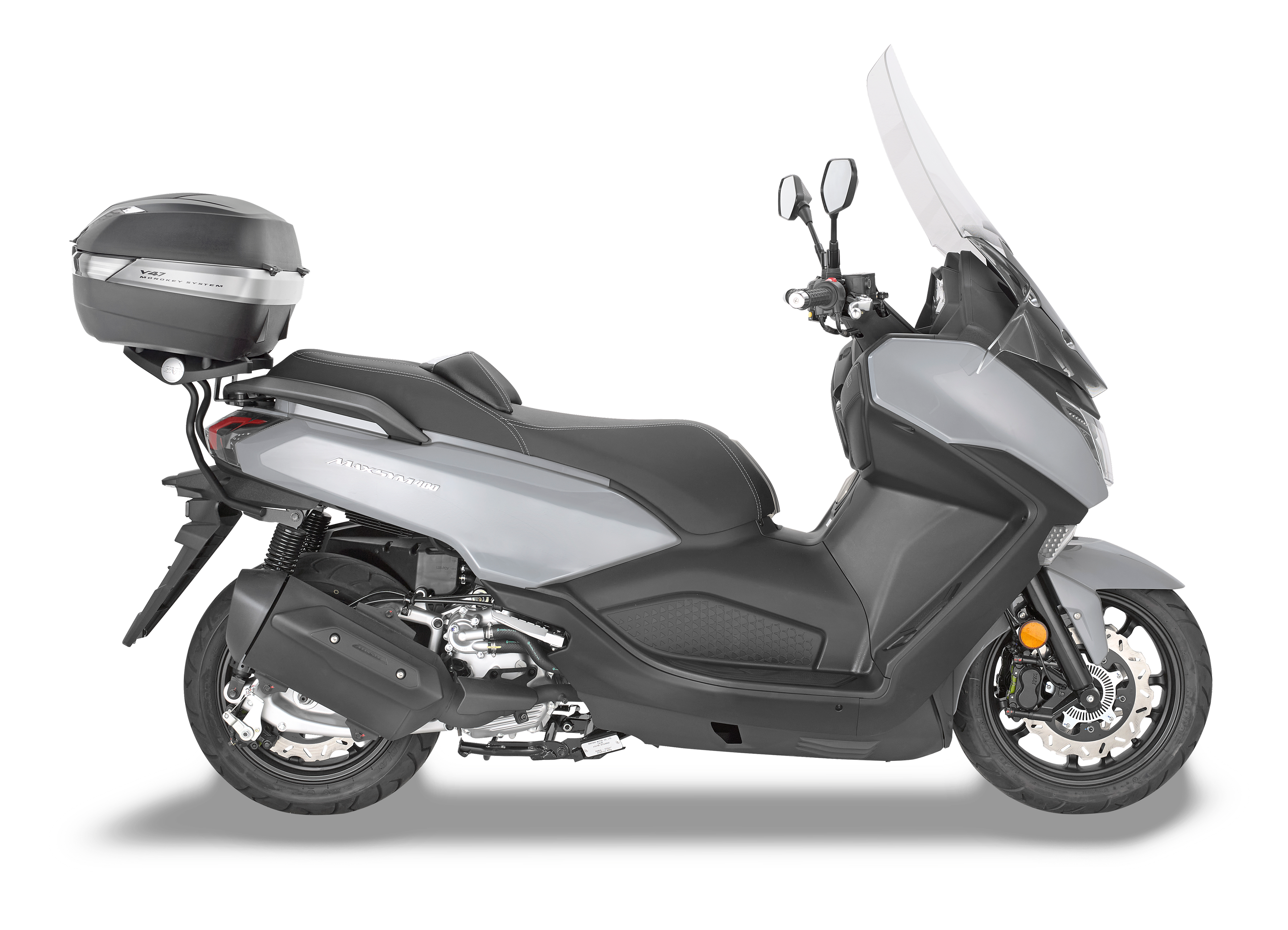 Allestimento GIVI su Sym Maxsym 400 (21) lato