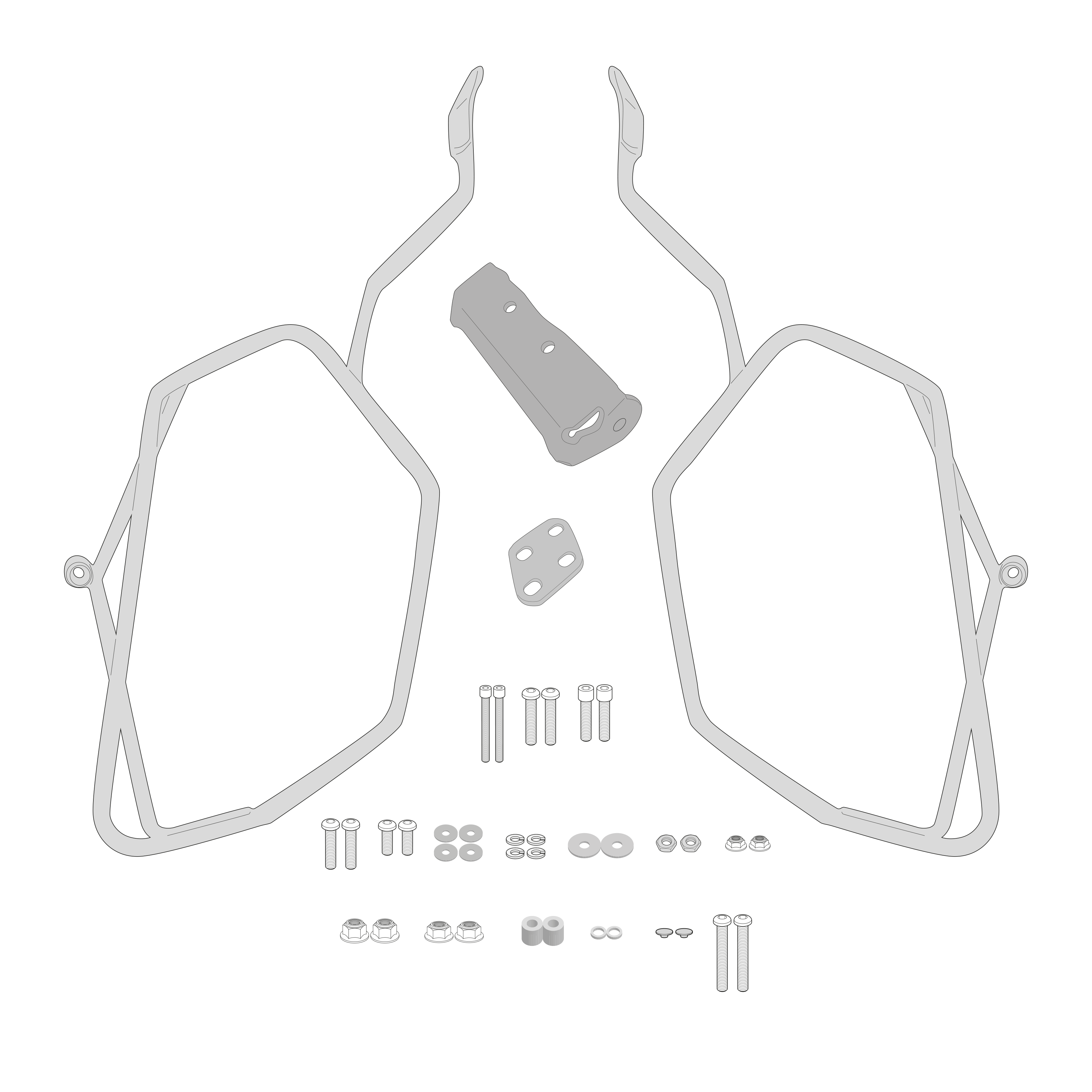 Soft side bag support GIVI TE8706