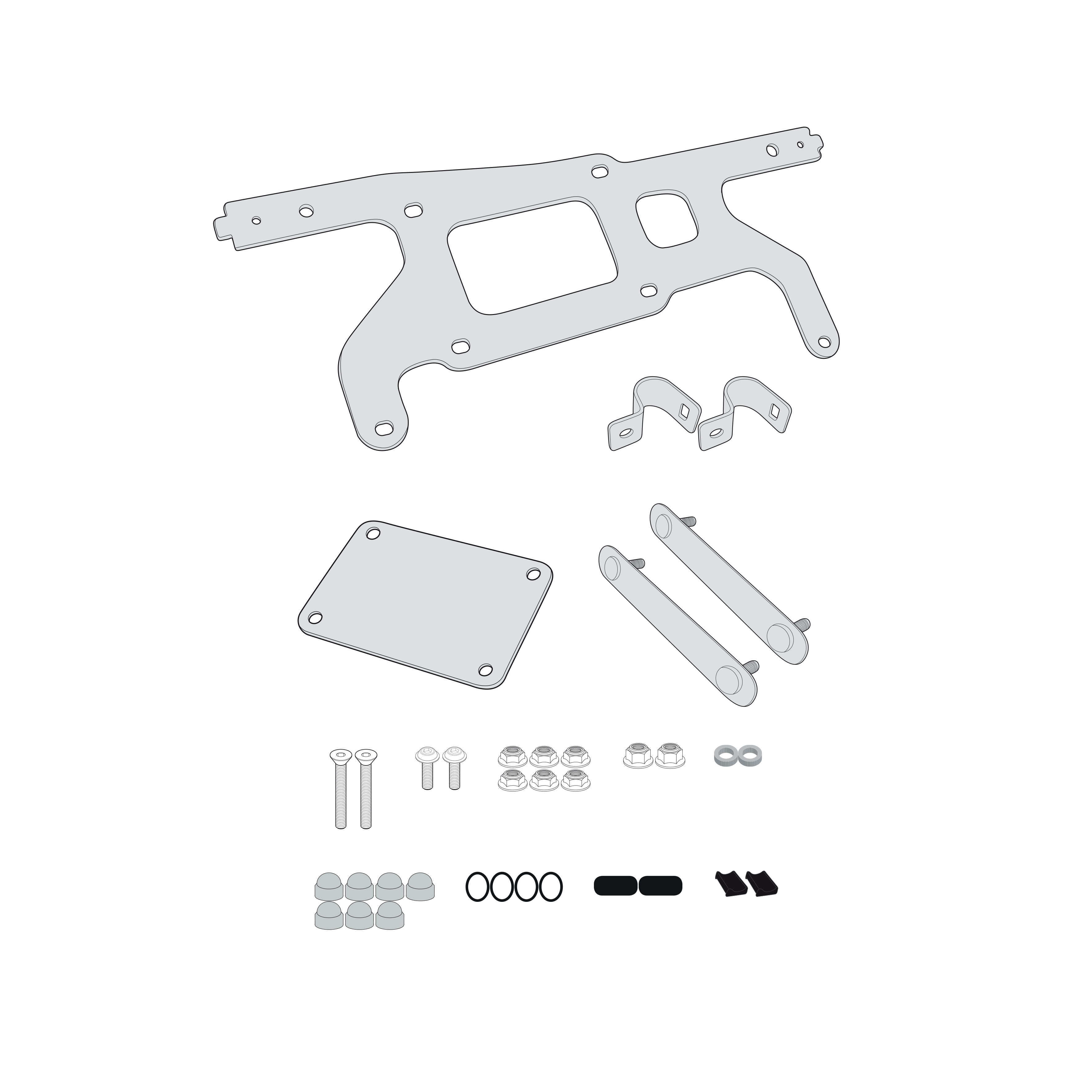 Kit di fissaggio per Toolbox GIVI TL1156KIT