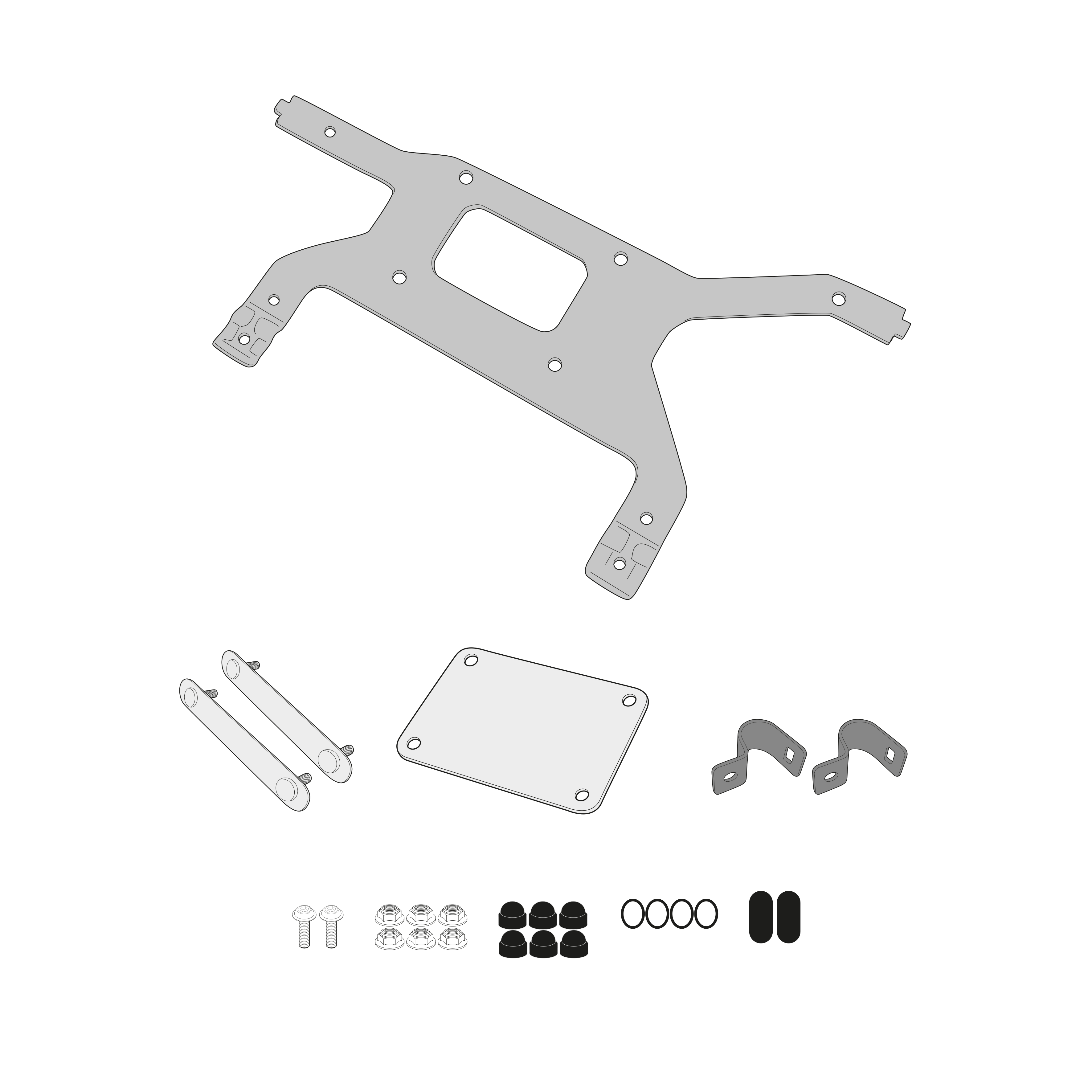 Kit di fissaggio per Toolbox GIVI TL1178KIT