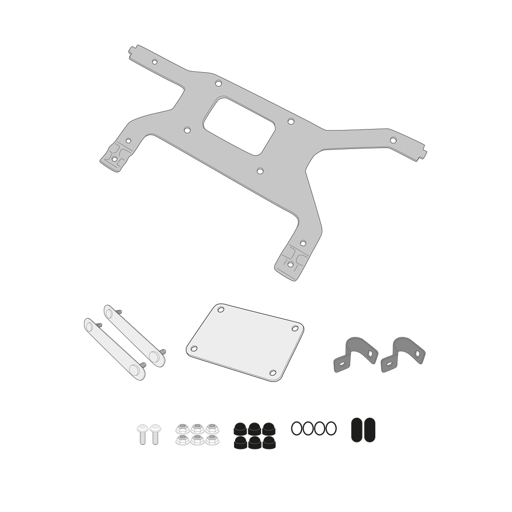 Kit di fissaggio per Toolbox GIVI TL1178KIT