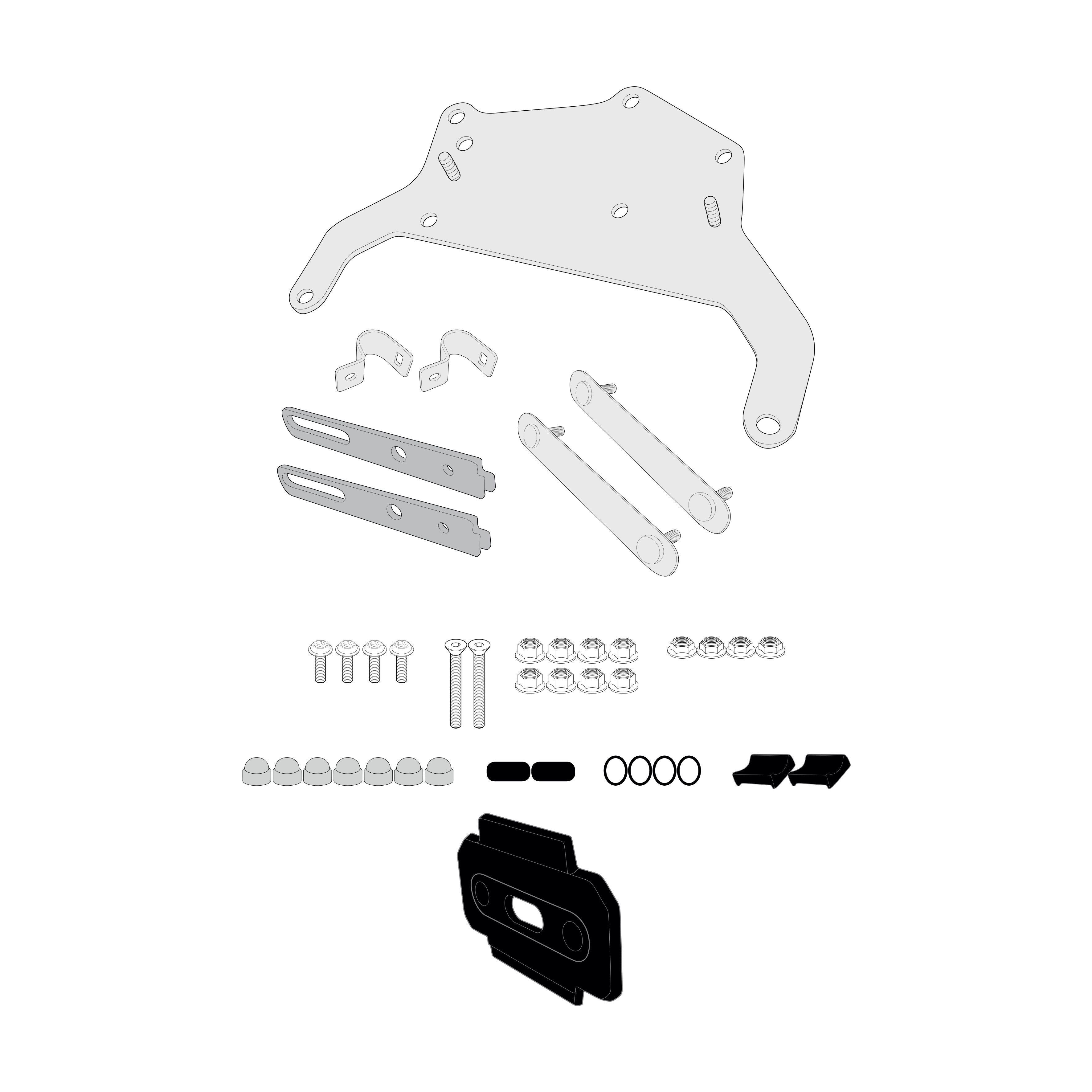 Kit di fissaggio per Toolbox GIVI TL5108PLRKIT