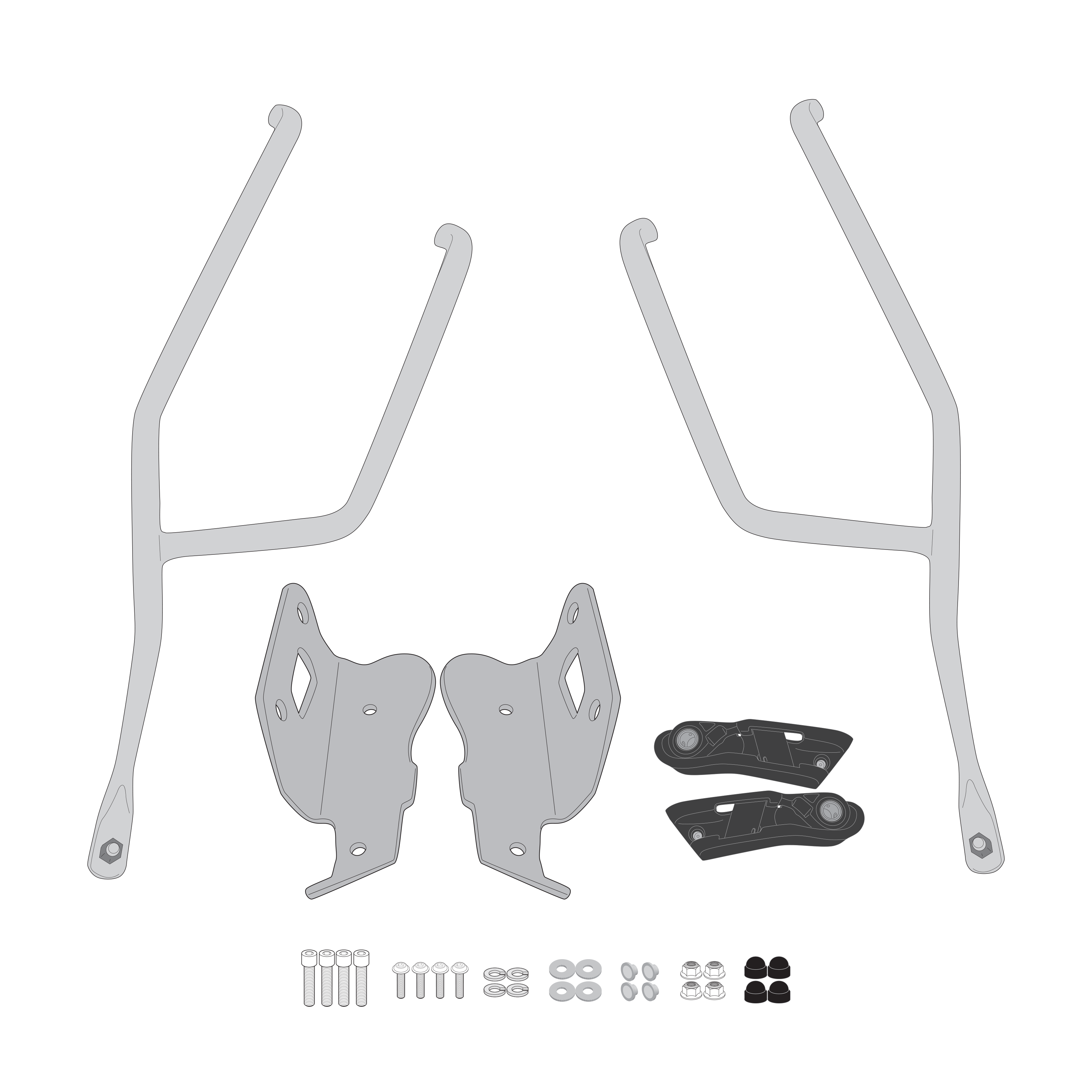 Supporto per borse soffici laterali GIVI TR1208