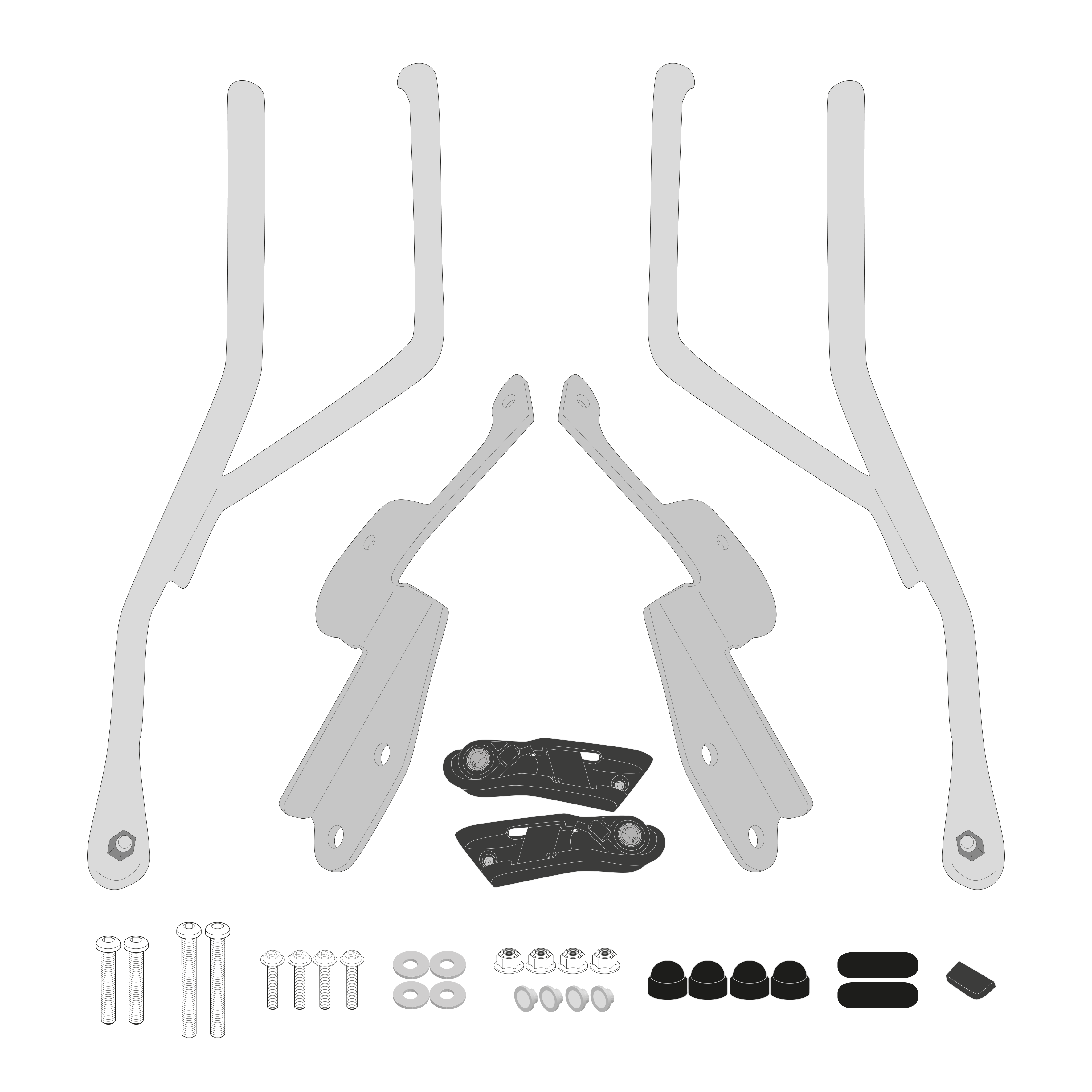Supporto per borse soffici laterali GIVI TR2156