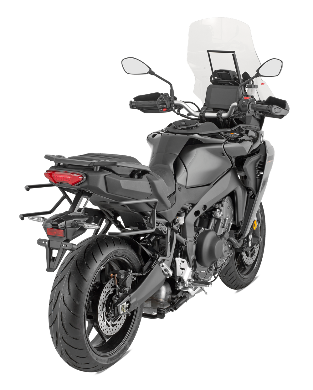 TR2171 Specific rapid release holder REMOVE-X for soft side bags, mounted on Yamaha Tracer 9 (25)