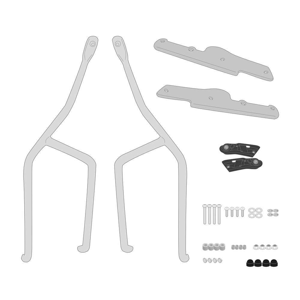 Supporto per borse soffici laterali GIVI TR4118