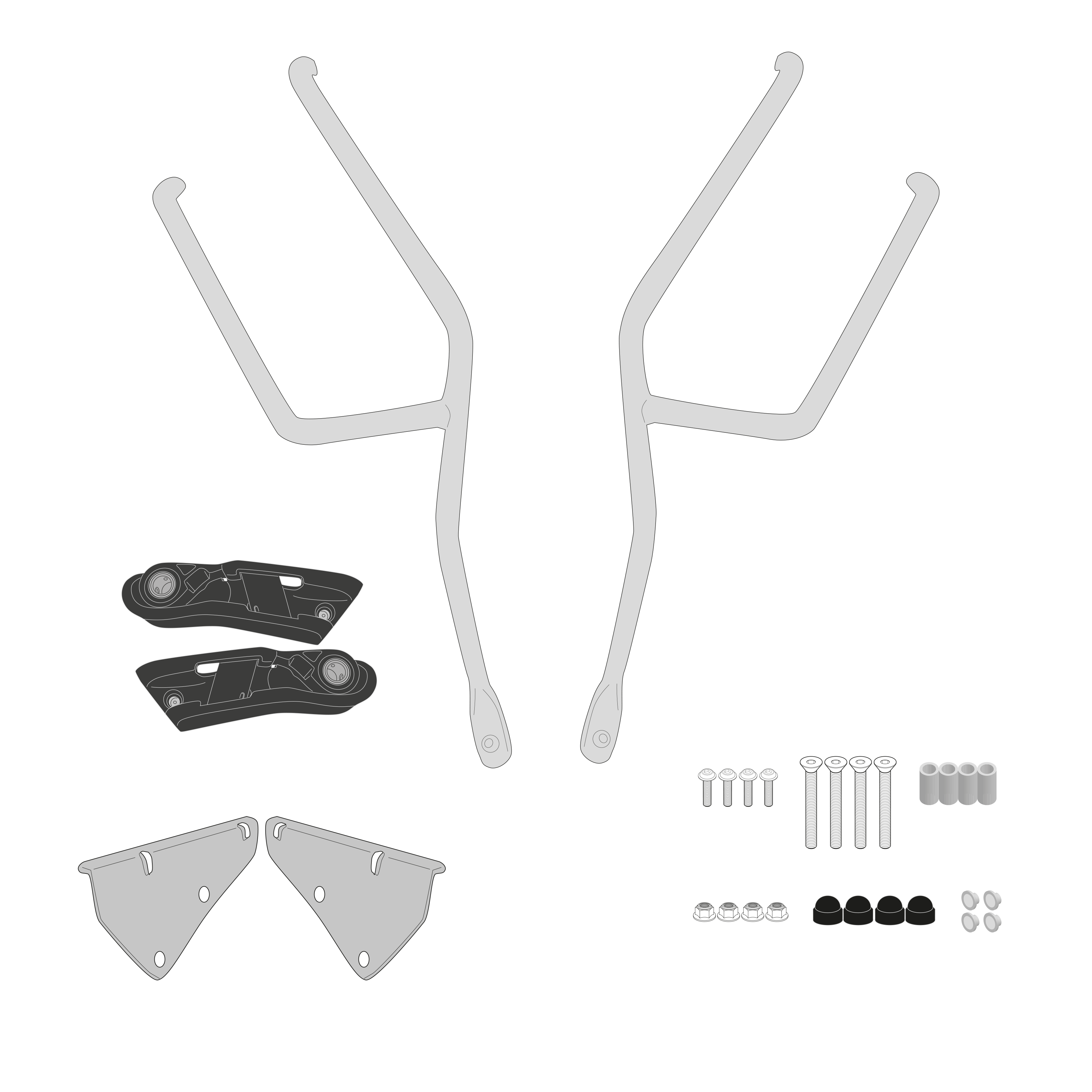 Supporto per borse soffici laterali GIVI TR8206