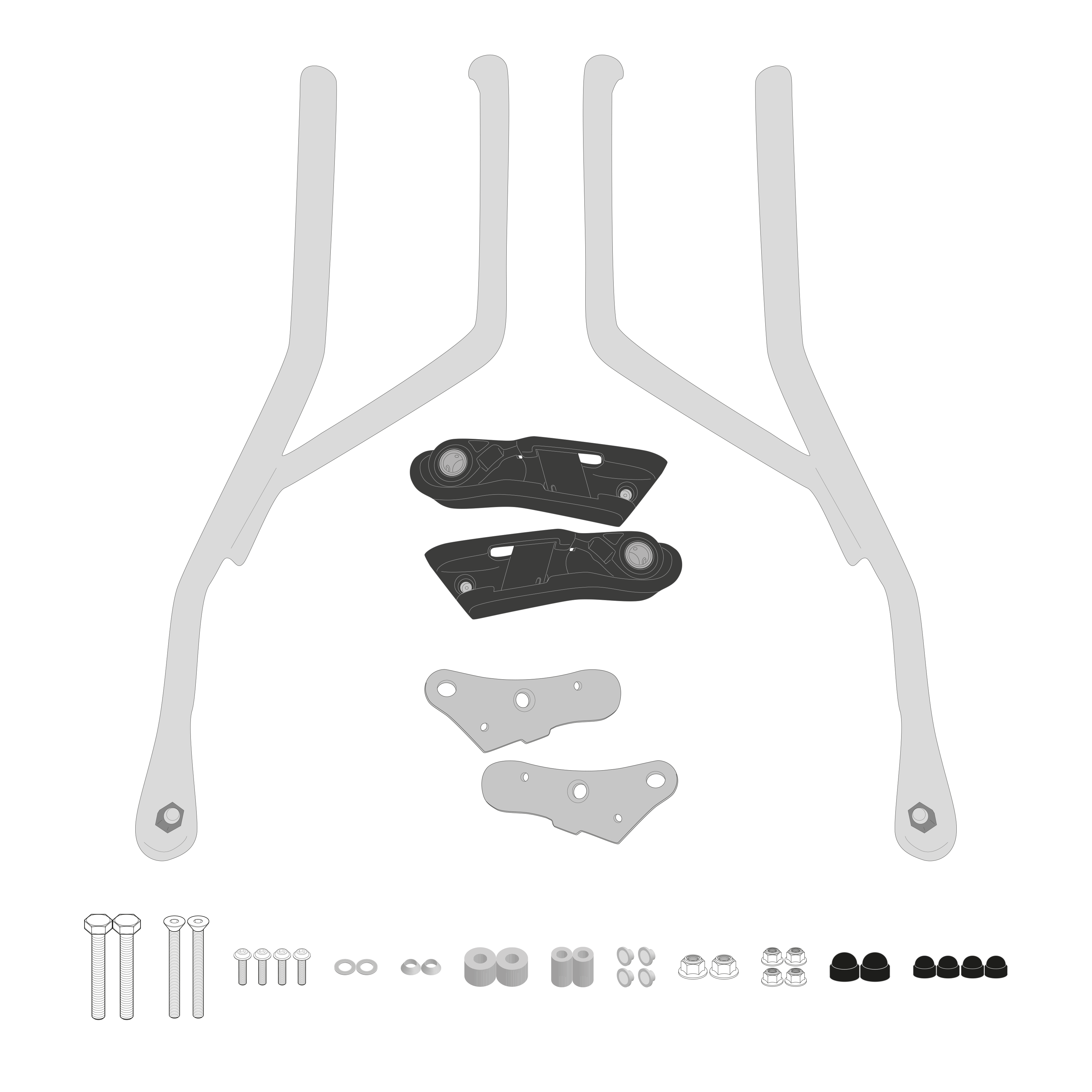 Supporto per borse soffici laterali GIVI TR9058