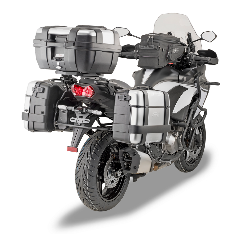 Valigie Laterali GIVI TRK33N montato con PLR4126 su Kawasaki Versys 1000 SE (19)