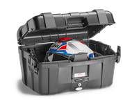 TRK46BB TREKKER LITE black line aperta con all'interno un casco