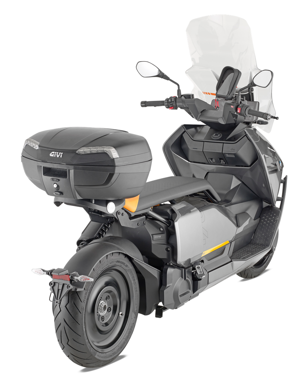 Bauletto GIVI V45NT montato con SR5142 su Bmw CE 04 (22)