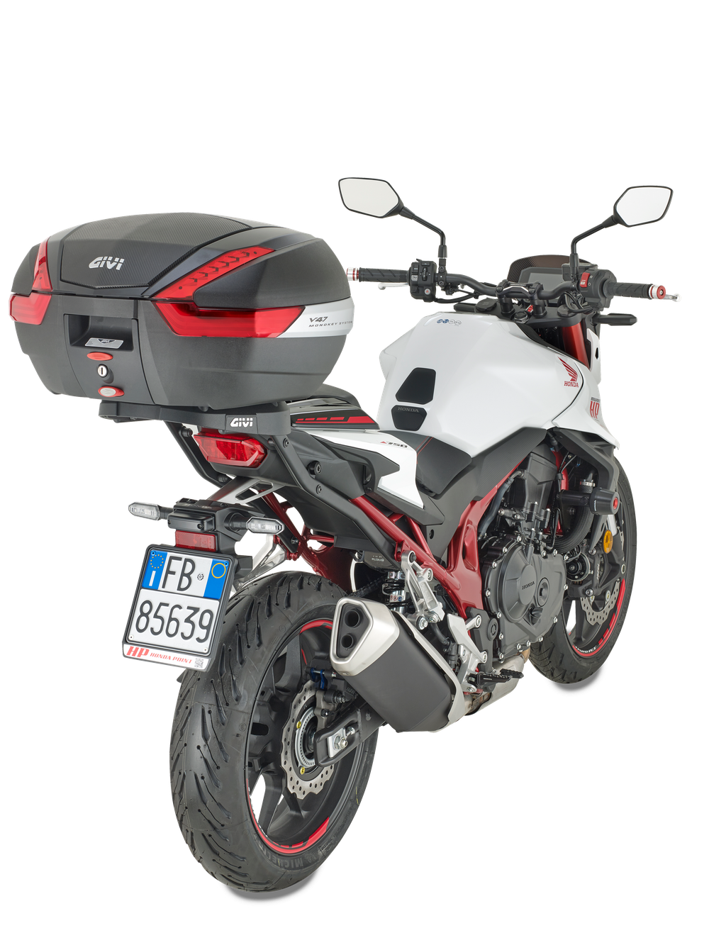 Bauletto GIVI V47NN montato con SR1200 su Honda CB 750 Hornet (23)