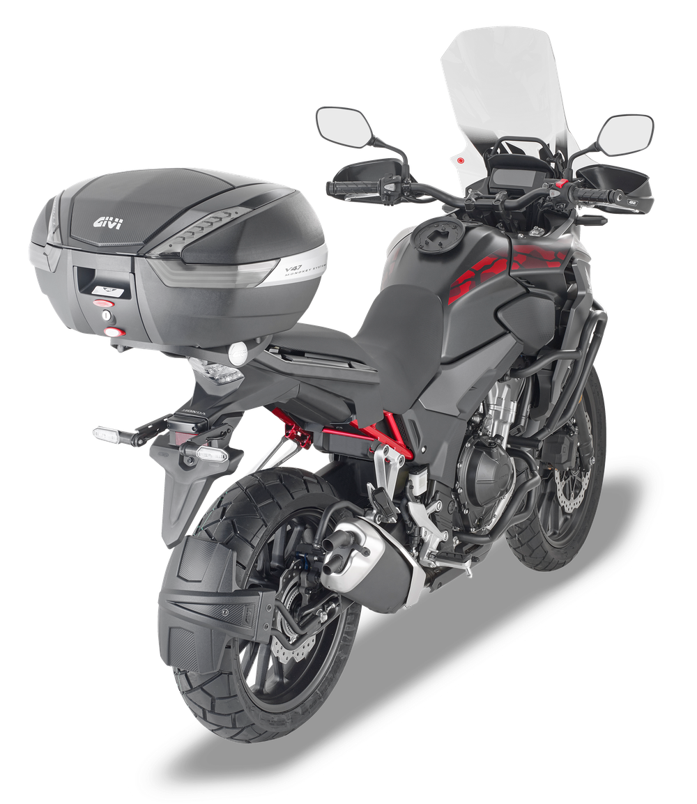 Bauletto GIVI V47NNT montato con 1121FZ su Honda CB 500 X (19)