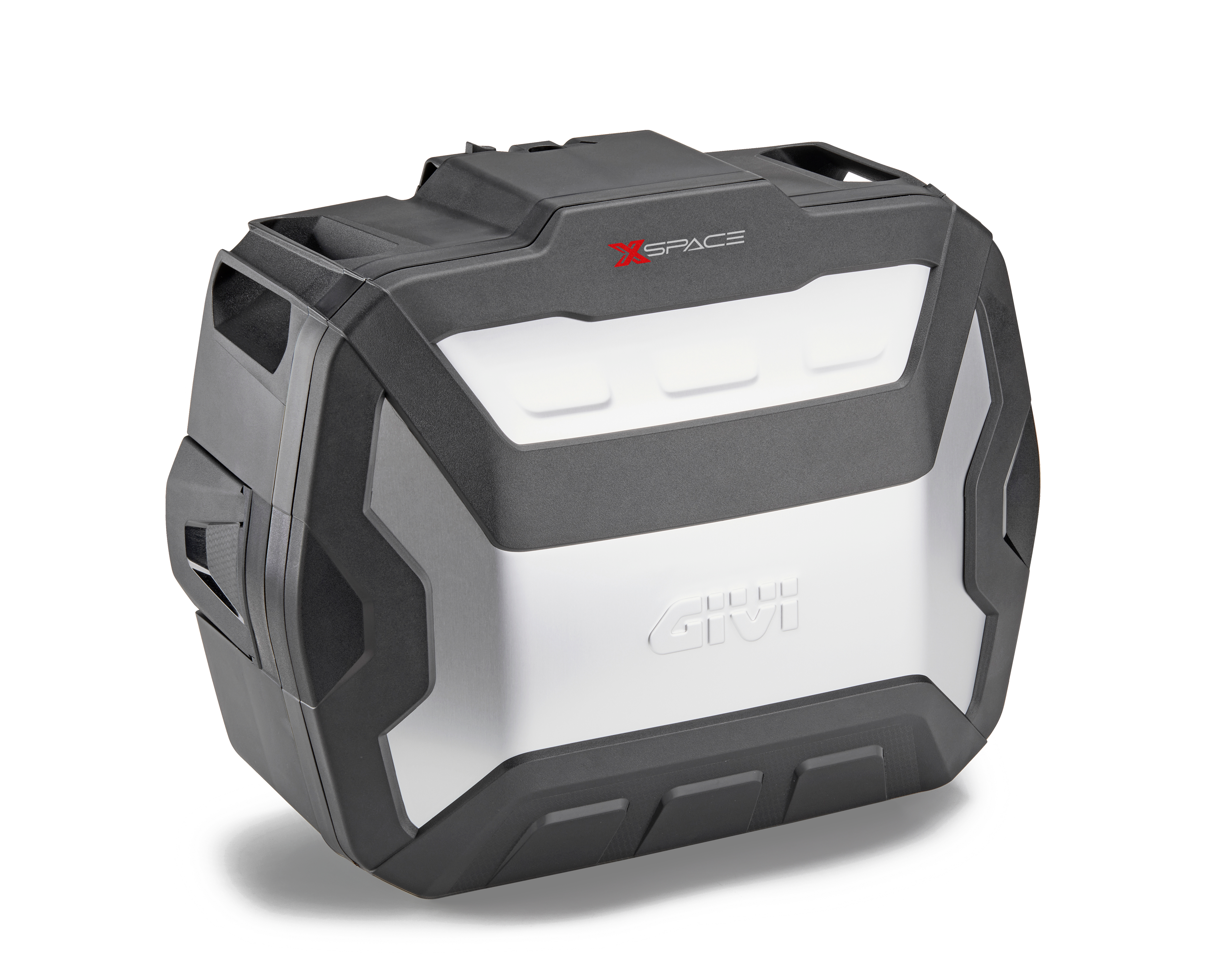 XP01AAA XSPACE valigia espandibile GIVI con finitura in alluminio anodizzato